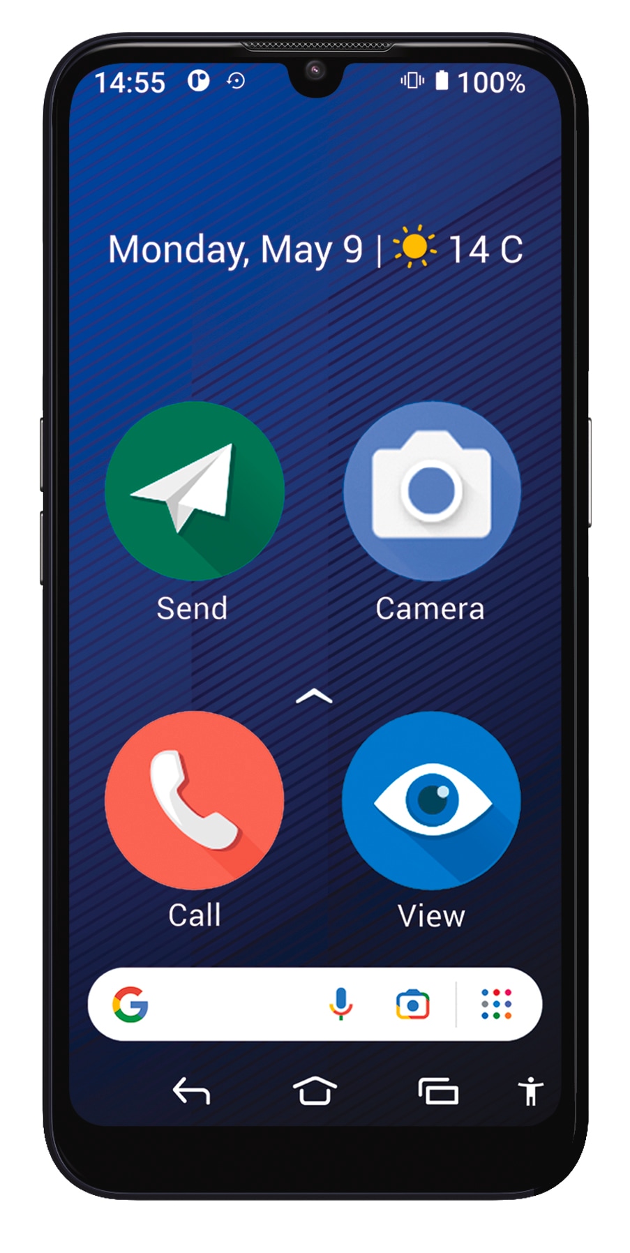 Doro Smartphone »8200 Secure ohne Netzteil«, Dunkelblau