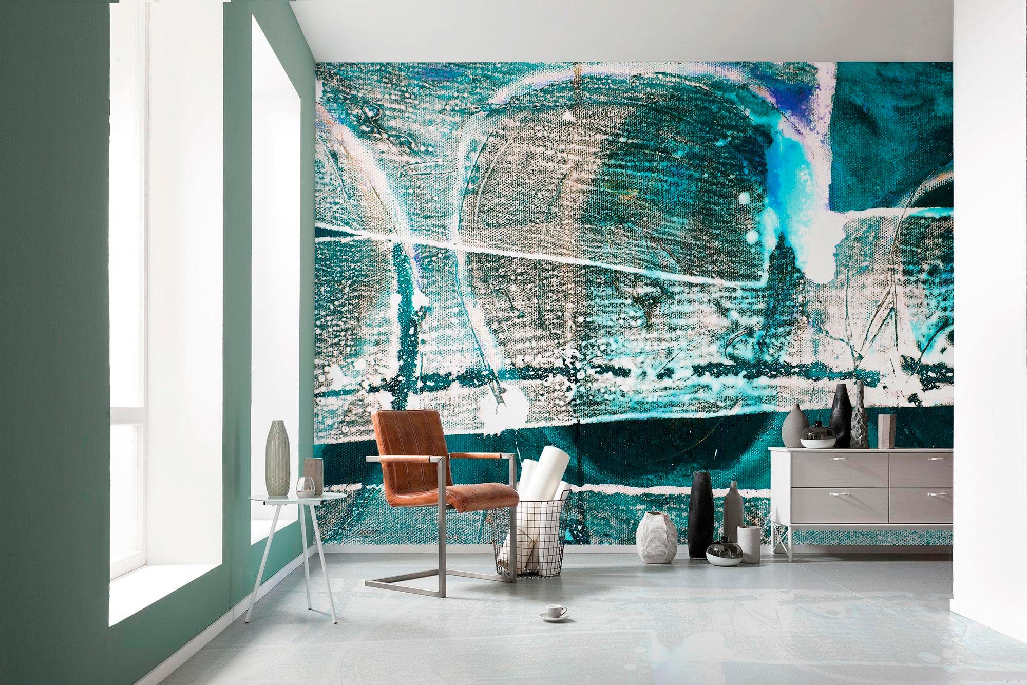 Komar Vliestapete »Digitaldruck Vlies - Tracks Imbricating - Größe 500 x 280 cm«, bedruckt, Wohnzimmer, Schlafzimmer