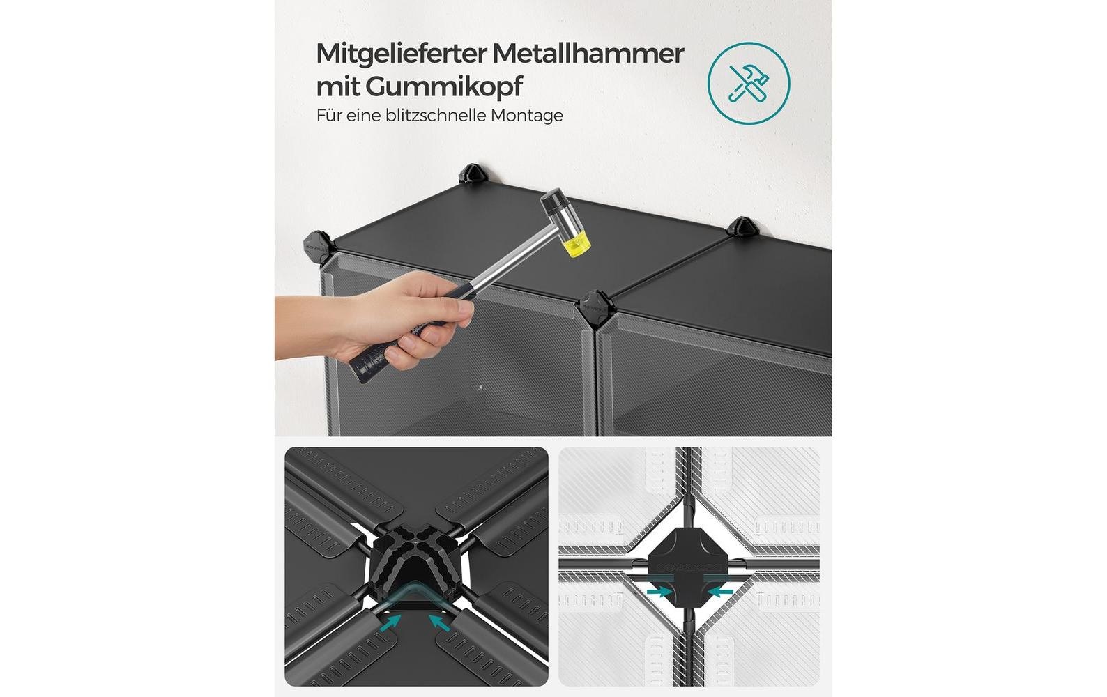 SONGMICS Schuhstapler »stapelbar 124 x 94 cm Schwarz«