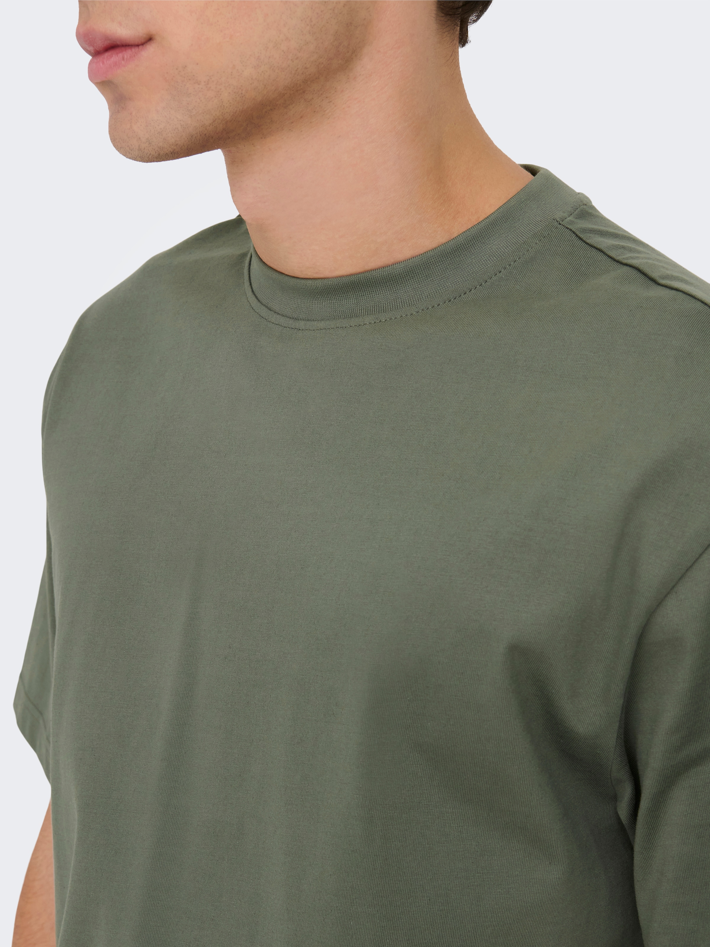 ONLY & SONS Rundhalsshirt »ONSFRED RLX SS TEE« Baumwolle, relaxed fit