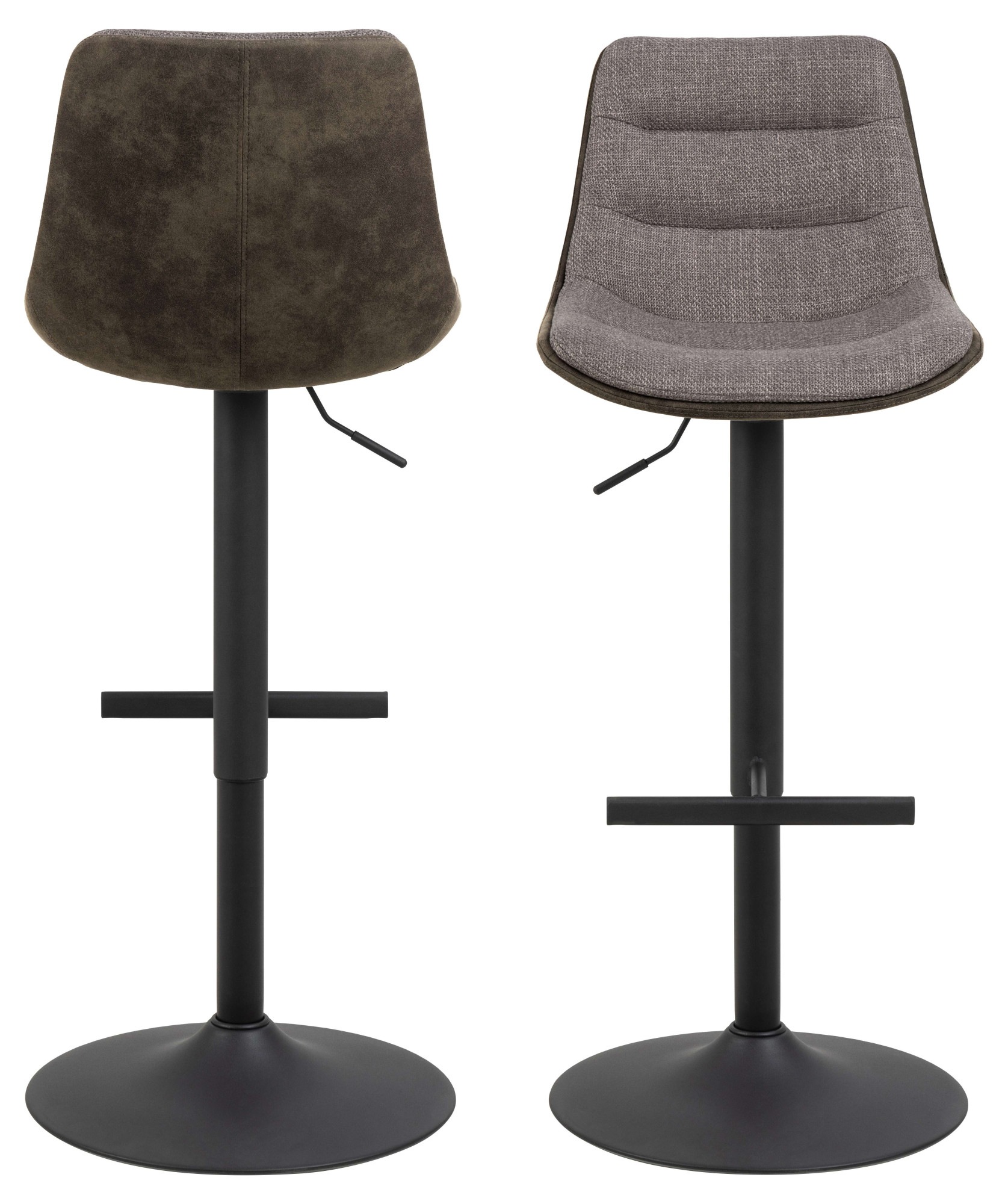 ACTONA GROUP Barhocker "Adisa Barstuhl, Küchenstuhl," Stoff, schwarzer Trom günstig online kaufen