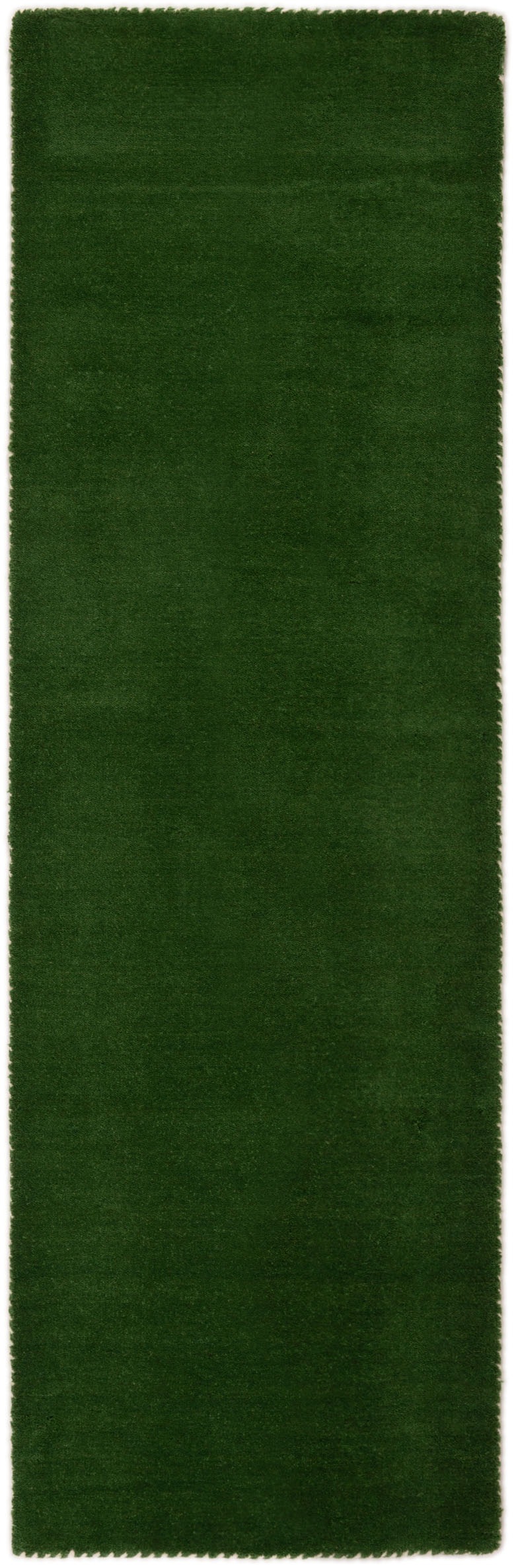 carpetfine Wollteppich »Gabbeh Lola Uni«, rechteckig, 14 mm Höhe, mit natürlichem Pflanzenmaterial von Hand gewebt, auch in Rund