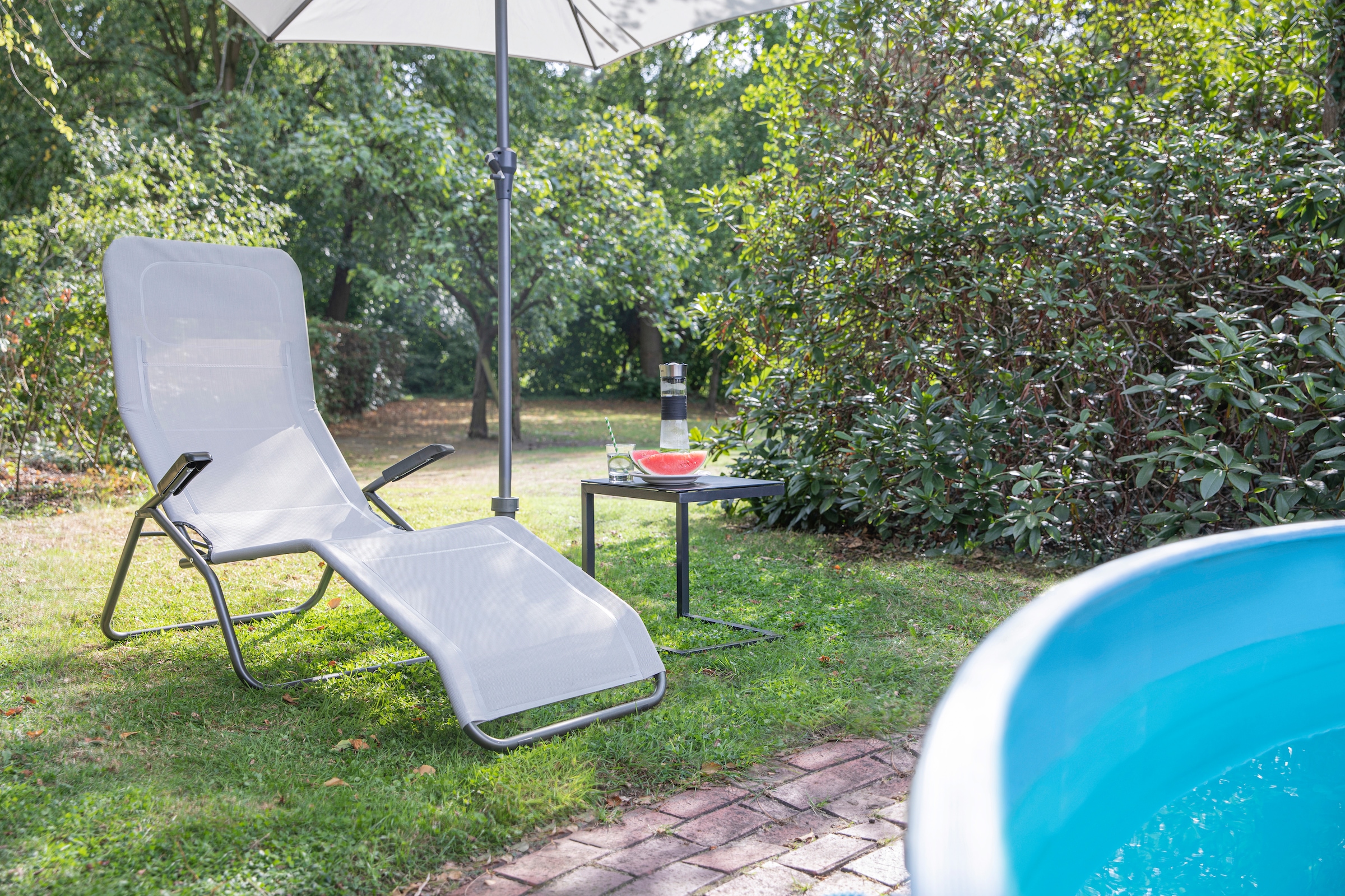 Siena Garden Gartenliege »Anco«, Stahl/Textil, klappbar