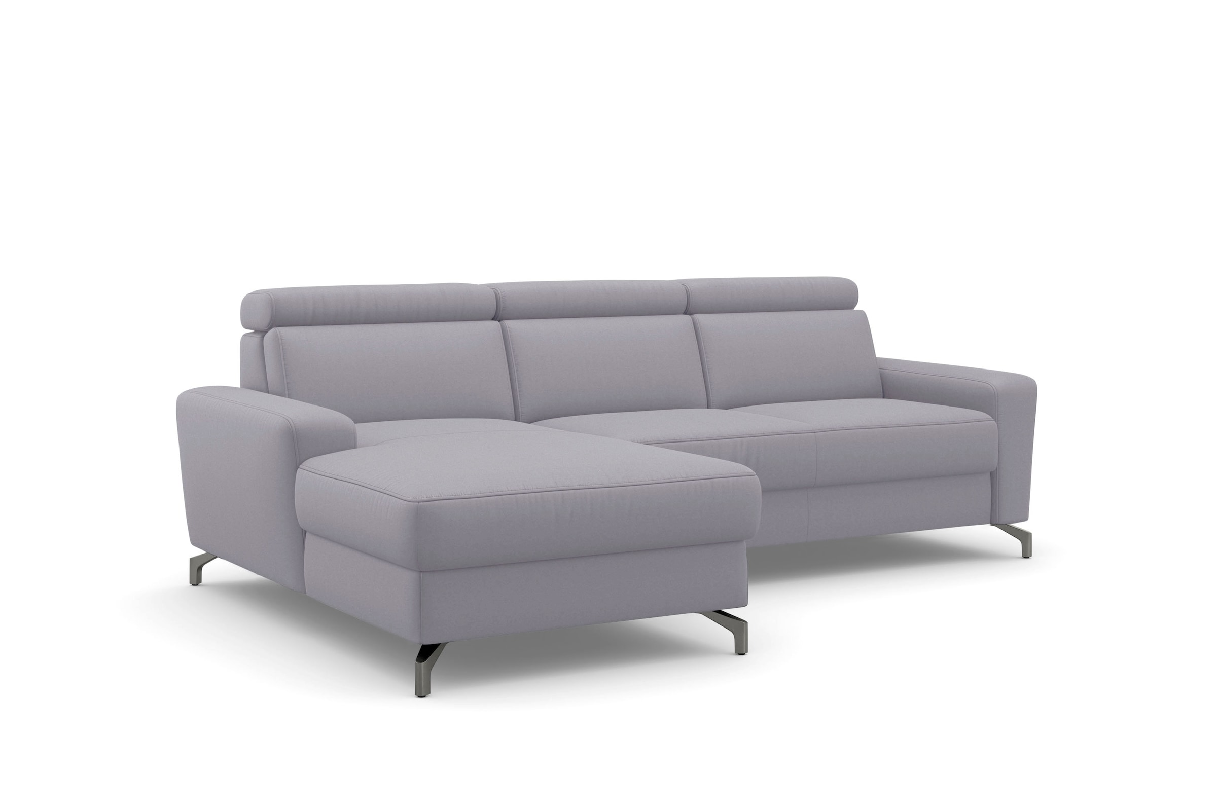 sit&more Ecksofa »Scarlett L-Form«, inklusive Kopfteilverstellung, wahlweise mit Bettfunktion, Bettkasten