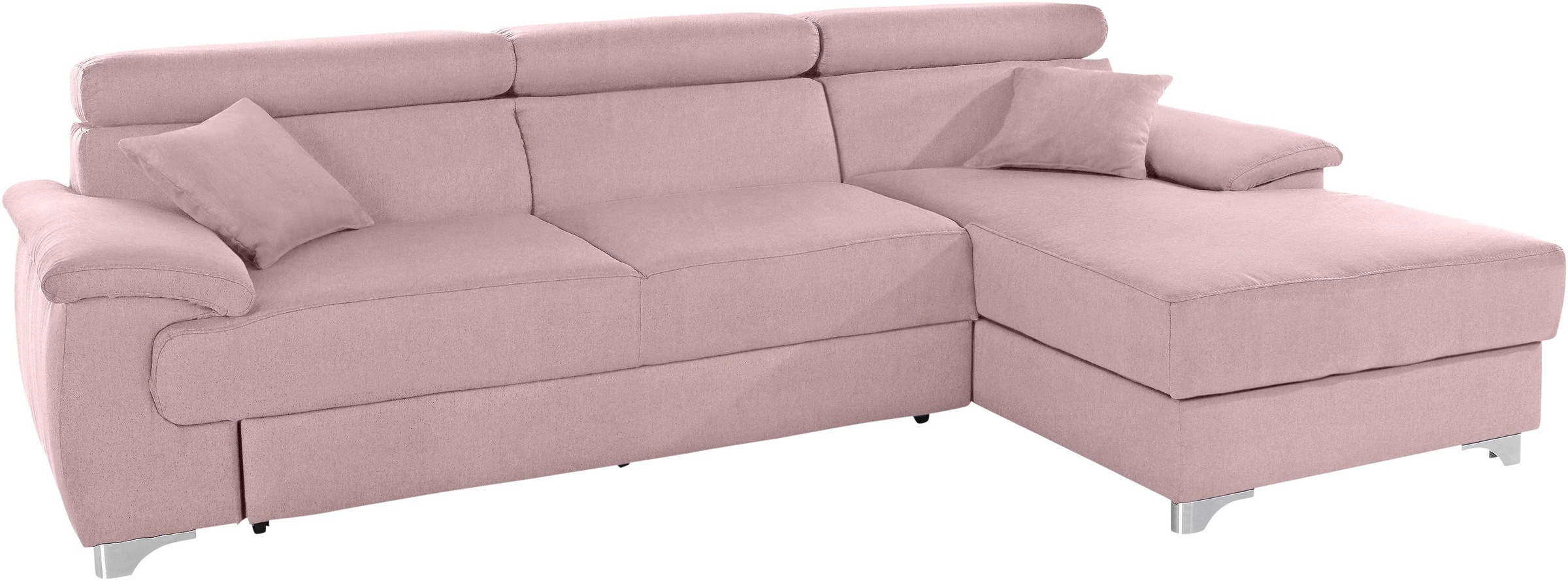 DOMO collection Ecksofa »Mira, inklusive Kopfteilverstellung für mehr Wohlf günstig online kaufen