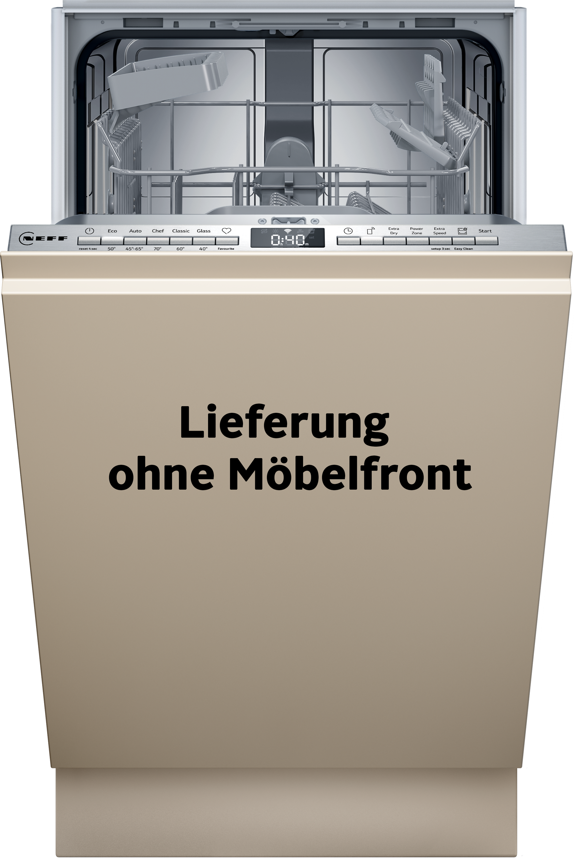 NEFF vollintegrierbarer Geschirrspüler »S853HKX20E«, 10 Maßgedecke, mit Rac günstig online kaufen