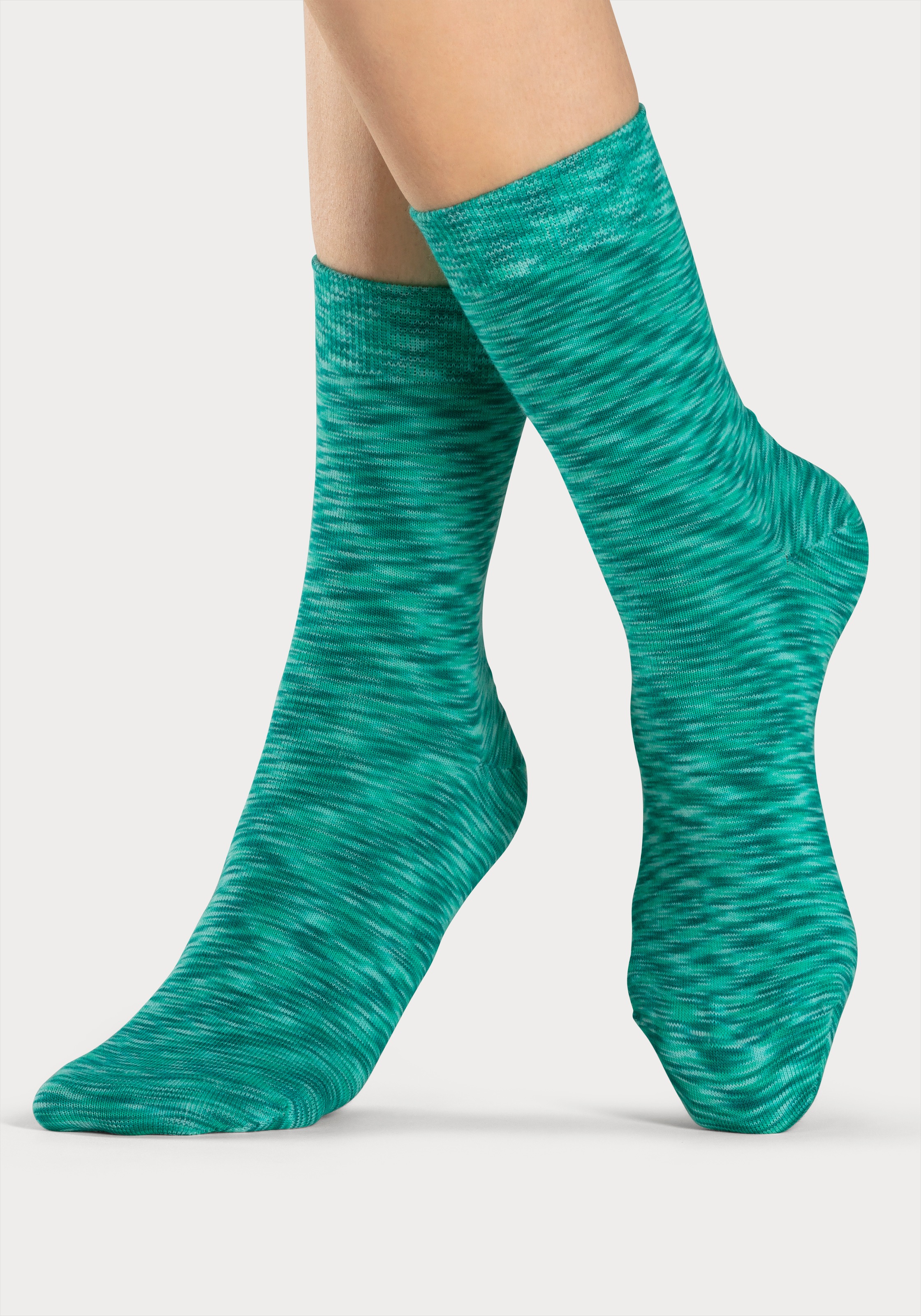 H.I.S Freizeitsocken, (Packung, 6 Paar), mit farbigem Garn