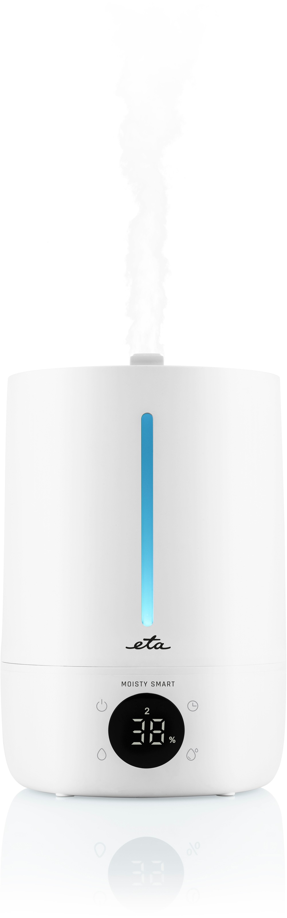 eta Luftbefeuchter »Moisty Smart«, 5 l Wassertank, Ultraschall-Sprühtechnologie, 12 Std. Betrieb, Smart App, LED-Display