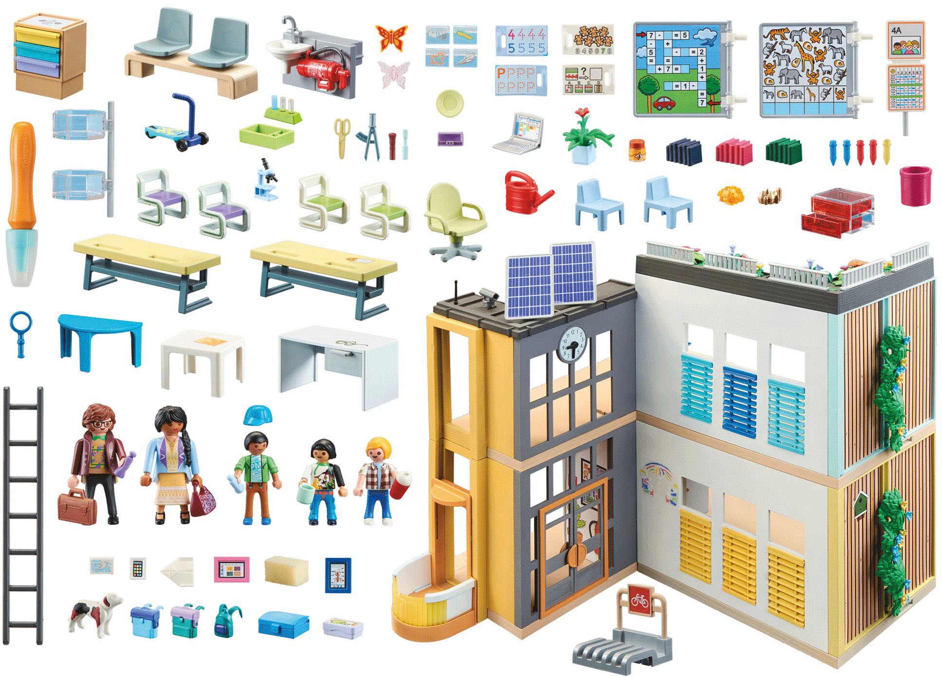 Playmobil® Konstruktions-Spielset »Große Schule (71327), City Life«, (282 St.), Made in Germany