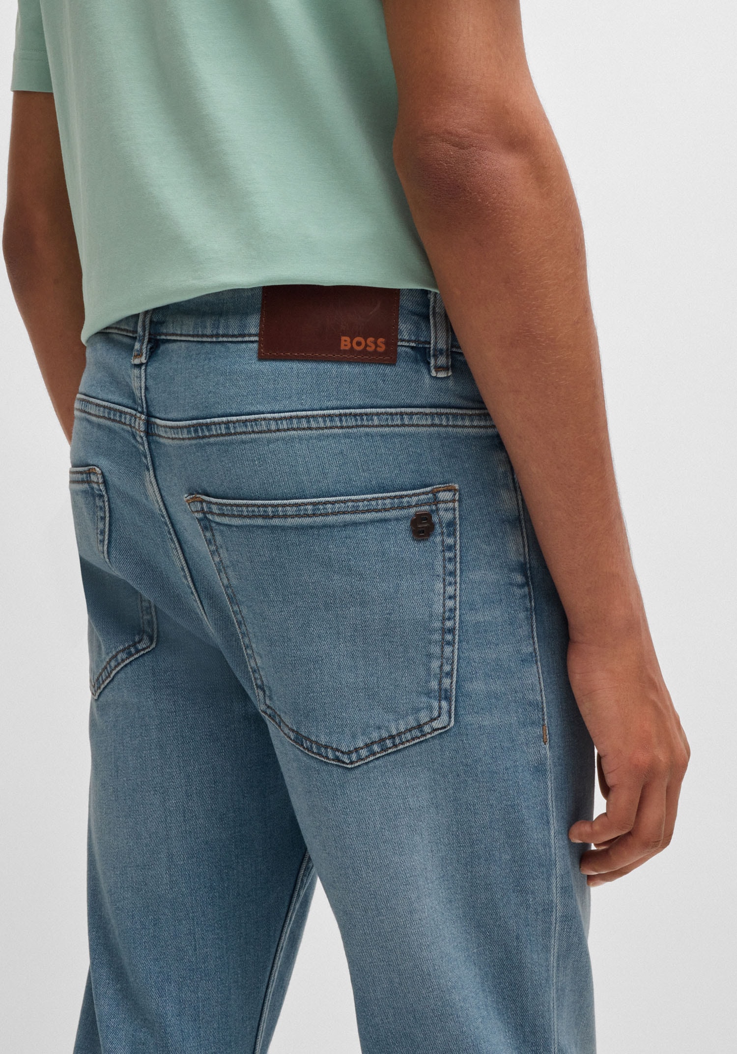 BOSS ORANGE Slim-fit-Jeans »DELAWARE BO«, mit normaler Bundhöhe