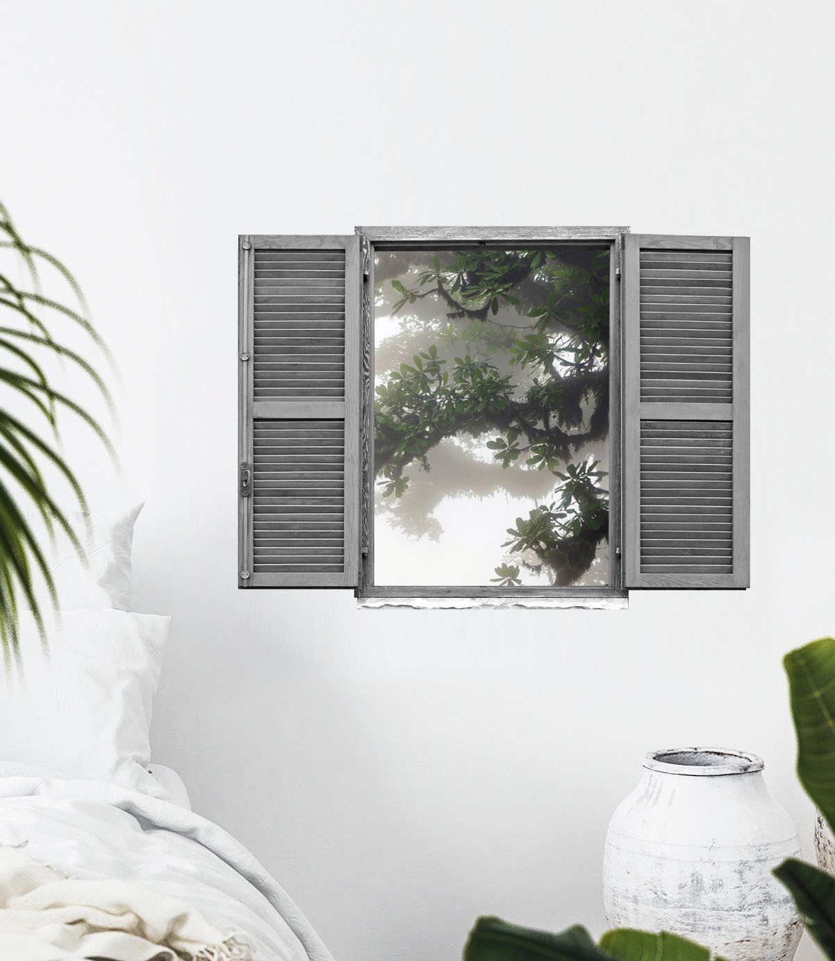 queence Wandtattoo »Asiatischer Baum« Wandsticker, Wandbild, selbstklebend, 3D, Fenster