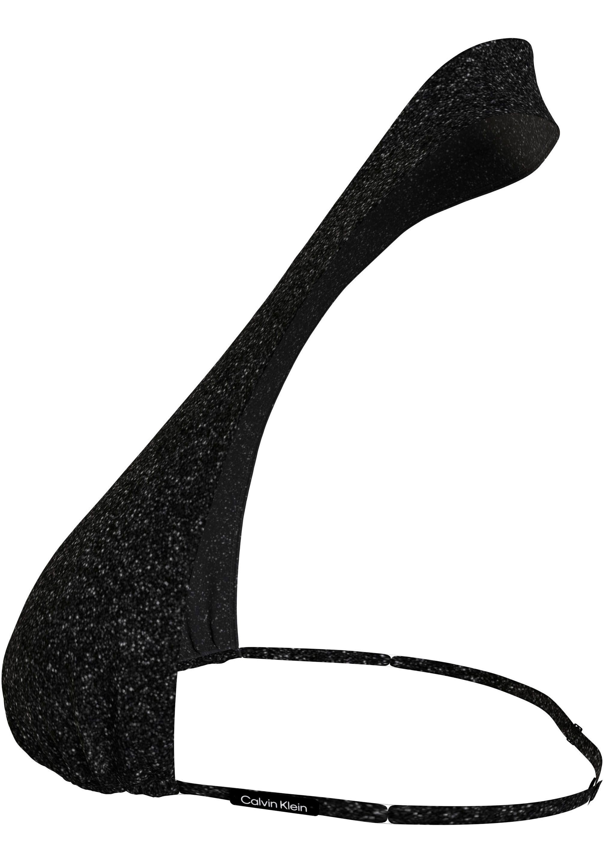 Calvin Klein Swimwear Triangel-Bikini-Top »HALTERNECK TRIANGLE«, in glitzernder Optik