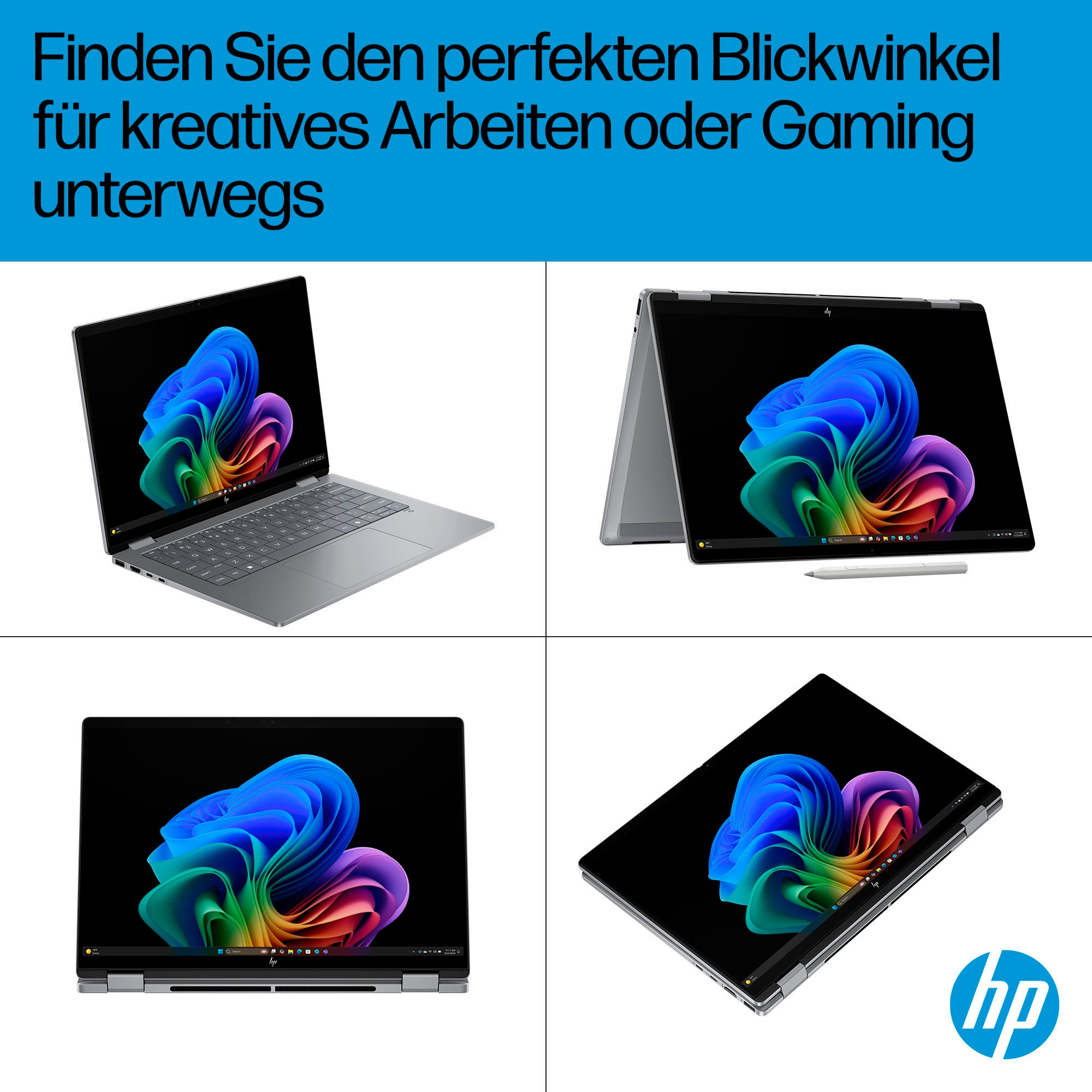 HP Convertible Notebook »OmniBook X Flip 14-fm0272ng«, 35,6 cm, / 14 Zoll, Intel, Core Ultra 5, ARC, 512 GB SSD