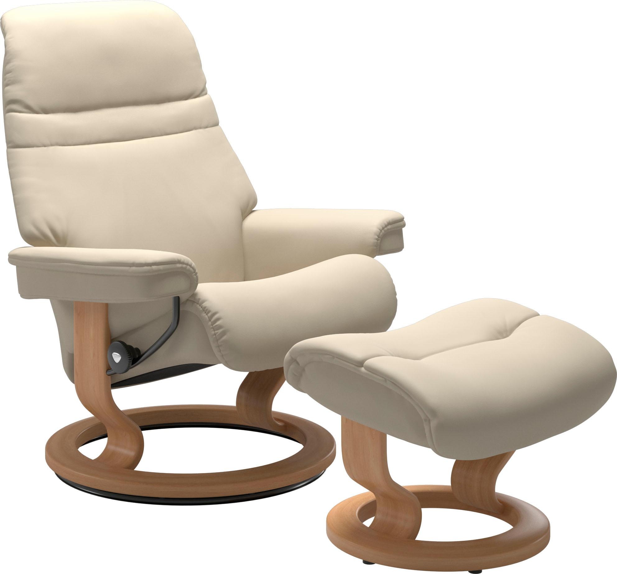 Stressless® Relaxsessel »Sunrise« Relaxsessel mit Hocker, mit Classic Base, günstig online kaufen