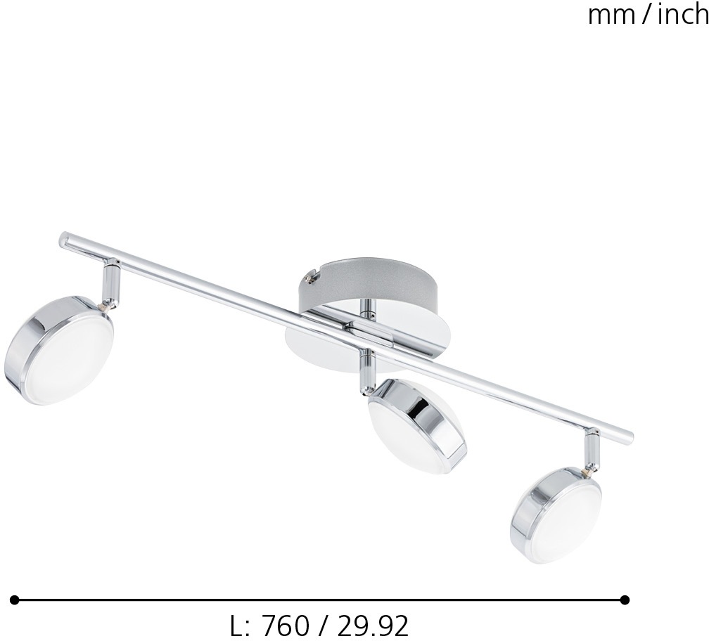 EGLO LED Deckenleuchte »SALTO«, 3 flammig, Leuchtmittel LED-Board   LED fes günstig online kaufen