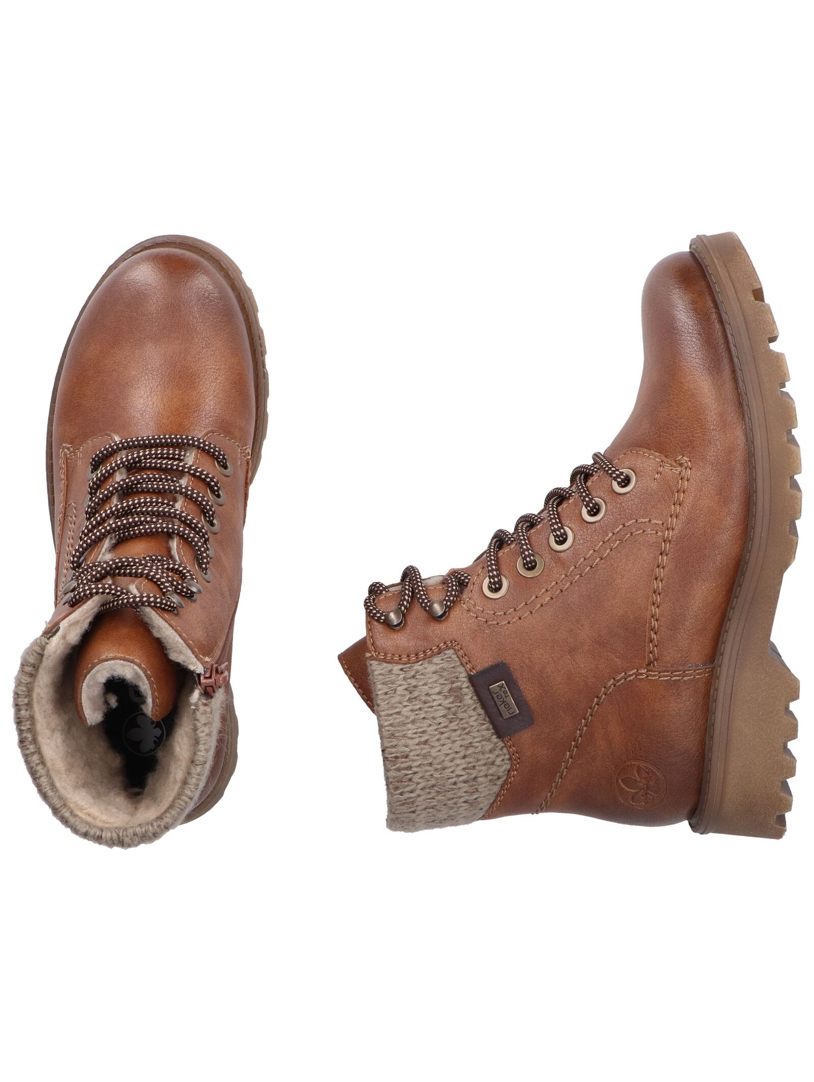 Rieker Schnürstiefelette »Rieker Stiefelette Lederimitat/Textil«