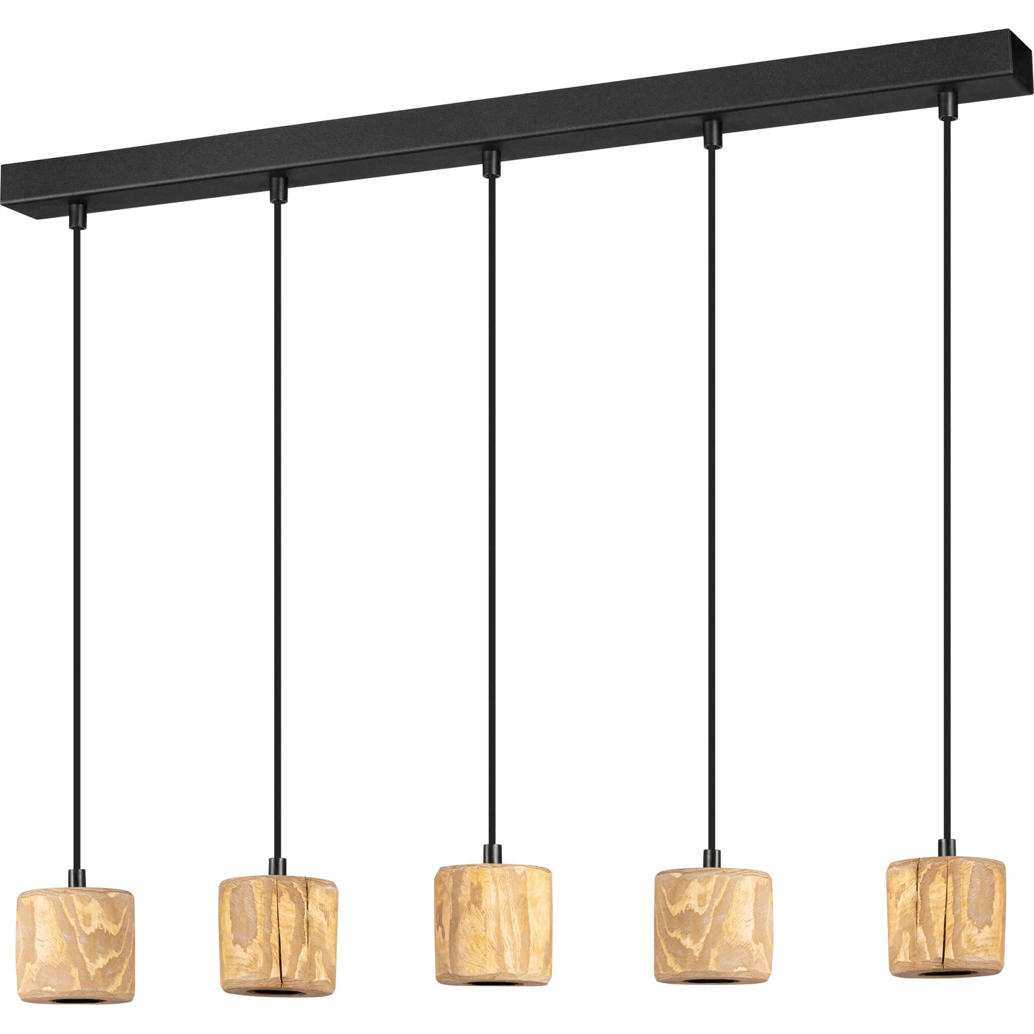 SEGULA Pendelleuchte »PINO 5 Kiefer gebeizt« E27 1 Stk. günstig online kaufen