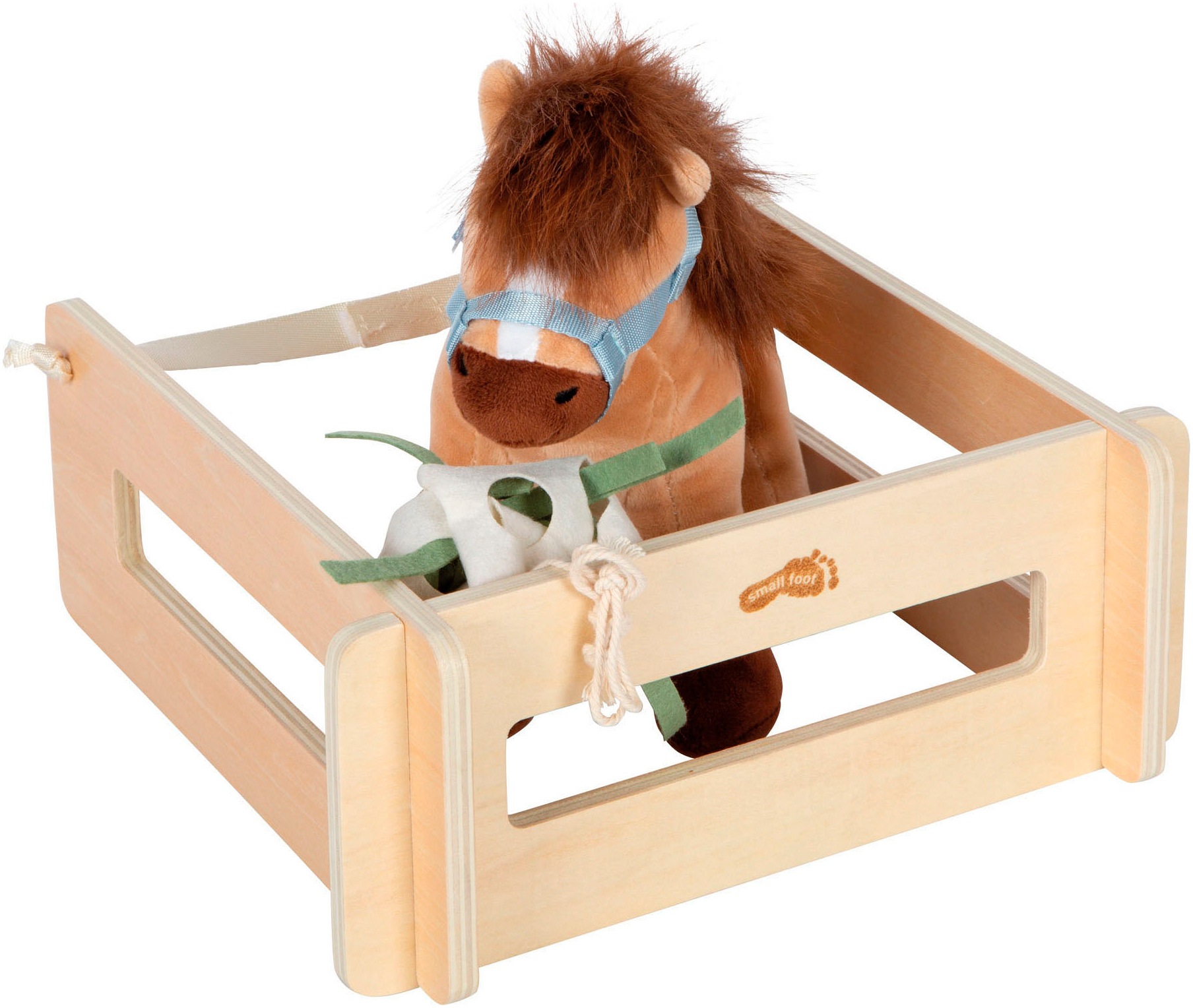 Small Foot Spielwelt »Spielset Pferd mit Stall und Zubehör«