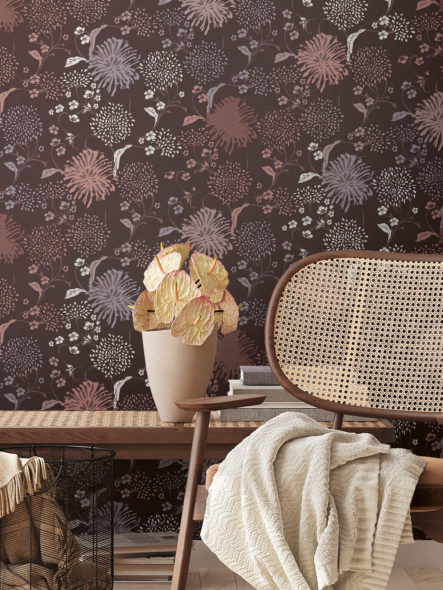 living walls Vliestapete »House of Turnowsky Designer Blumentapete«, matt, extravagant Kunst Floral verspielt
