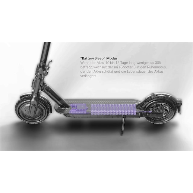 Xiaomi E-Scooter »Mi Electric Scooter 3 8,5 Zoll«, 20 km/h, 30 km, bis zu  30 km Reichweite und mit dt. Straßenzulassung, ABE im Online-Shop bestellen