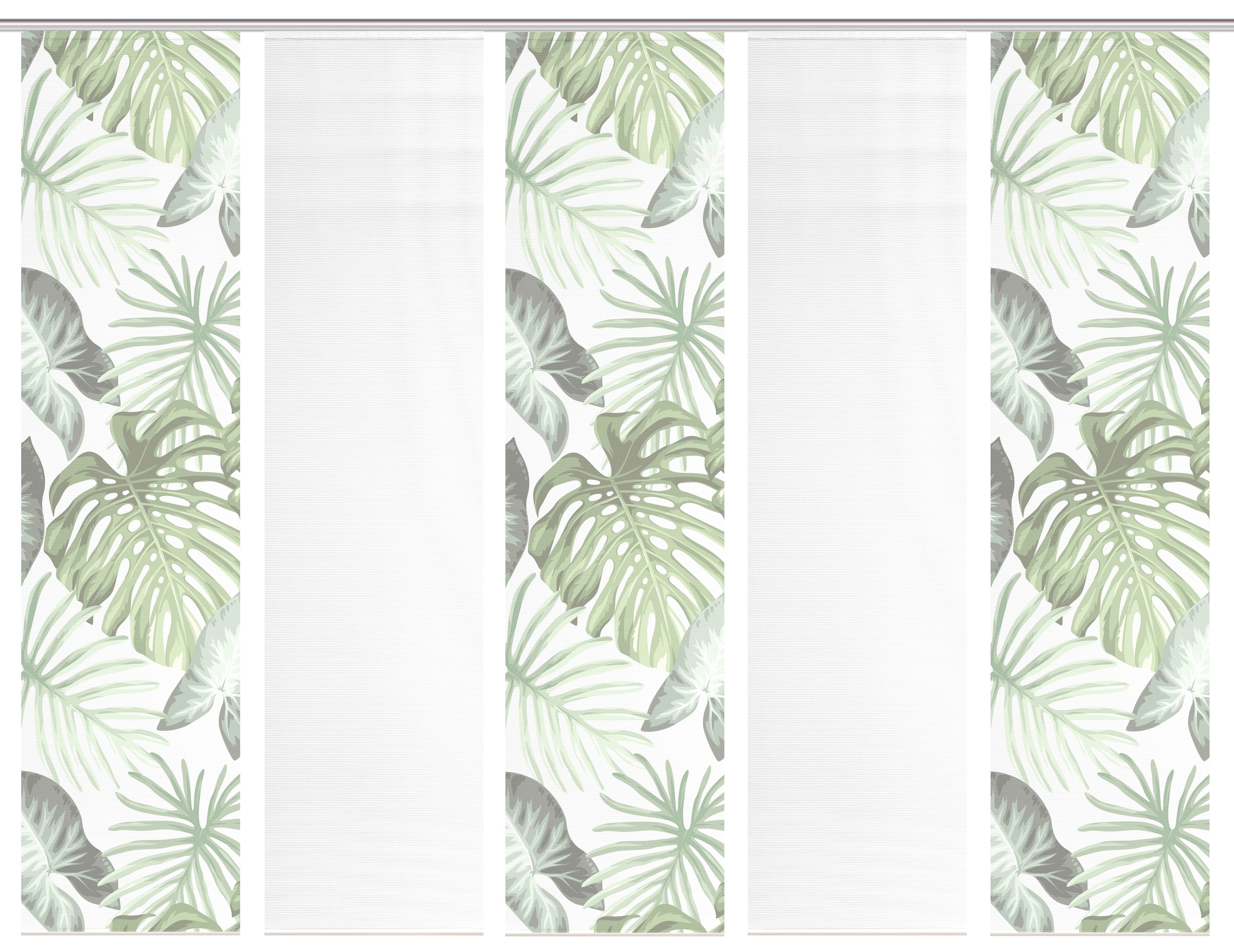 Vision S Schiebegardine »SANJA« Paneelwagen 5 Stk. tlg. Schiebevorhang,Bambusoptik,Digitaldruck,SET