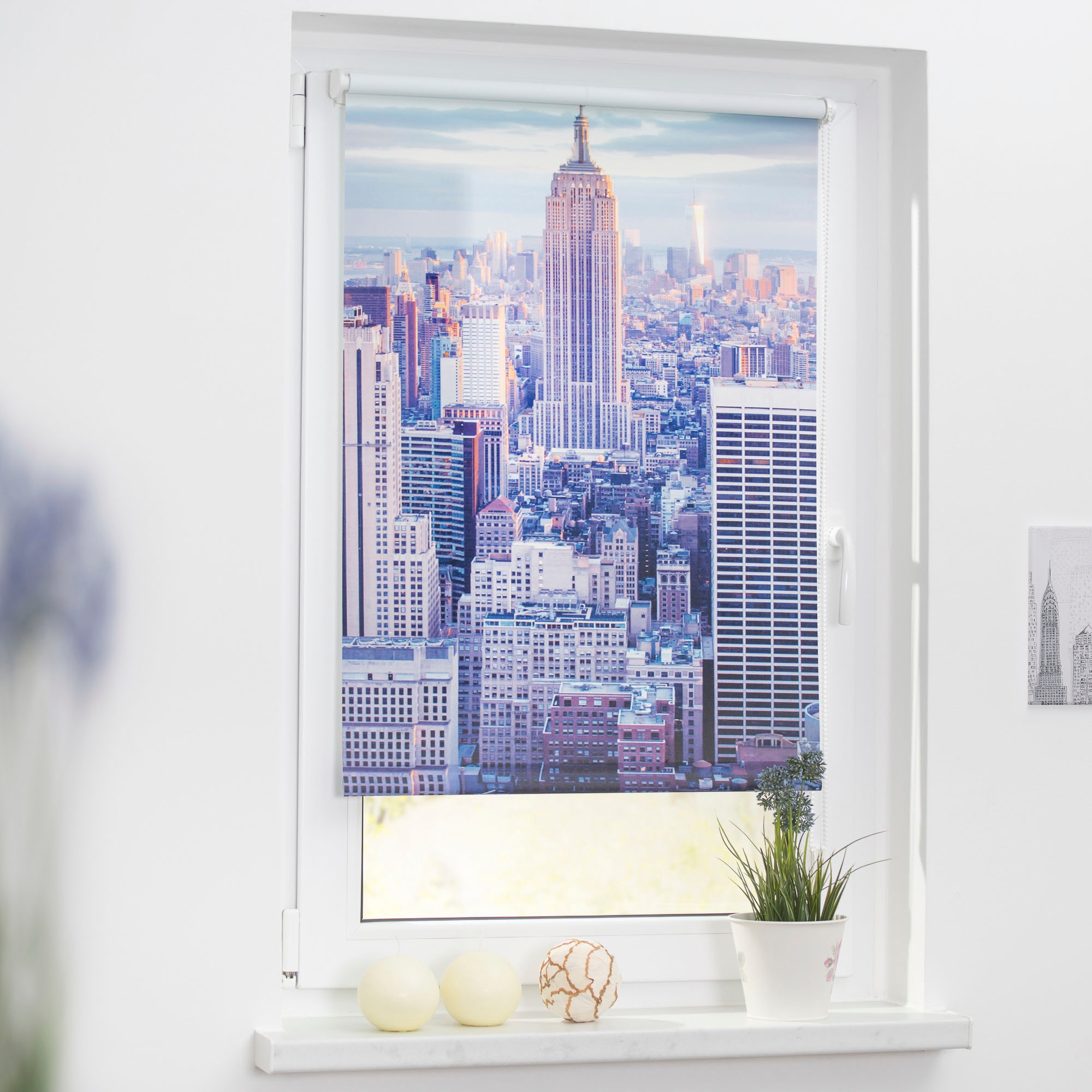 LICHTBLICK ORIGINAL Seitenzugrollo »Klemmfix Motiv New York«, Lichtschutz, günstig online kaufen