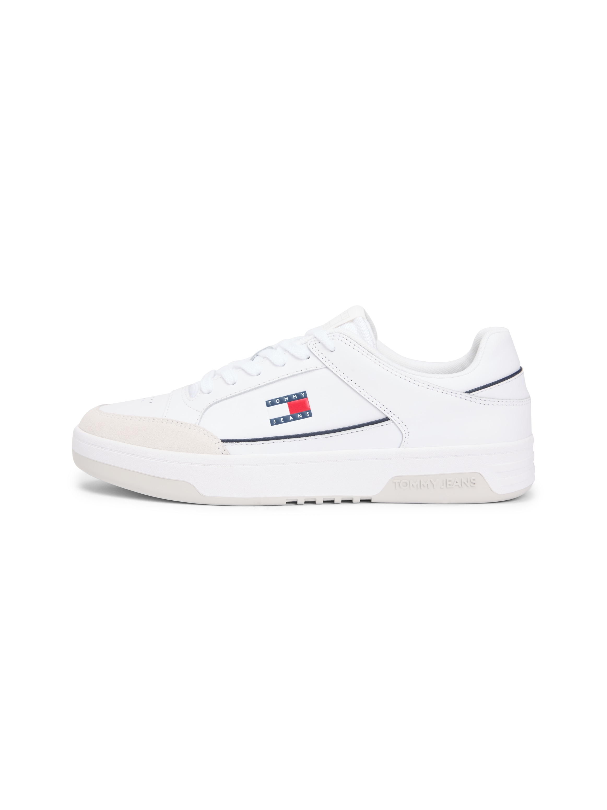 Tommy Jeans Sneaker »TJM CUPSOLE LEATHER«  , Freizeitschuh, Halbschuh, Schnürschuh mit seitlicher Logoflagge