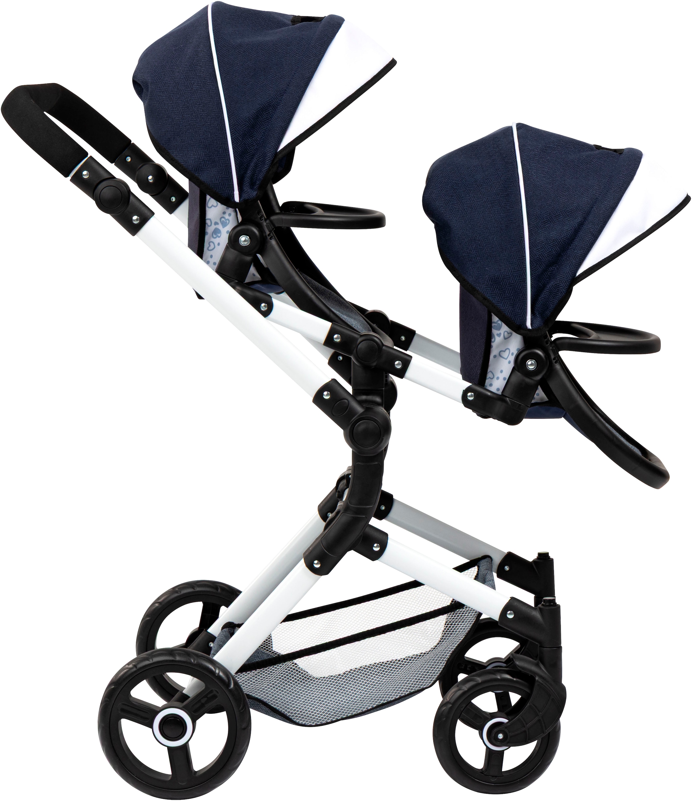 Bayer Puppen-Zwillingsbuggy »Twin Neo« mit Wickeltasche