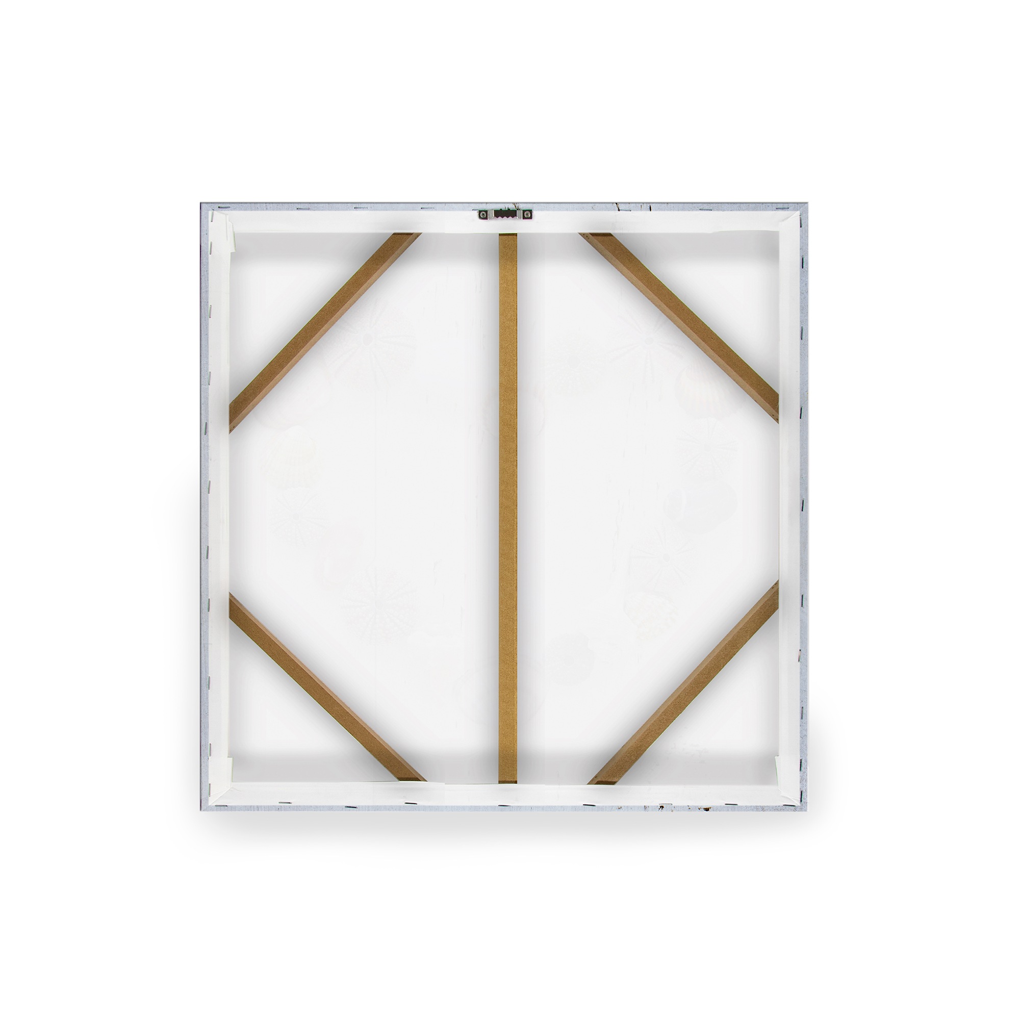 Art for the home Leinwandbild »Outdoor Muschelherz 50x70cm«, Romantisch-Strand, (1 St.), Leinwand für draußen -Muschelherz - 50x50cm