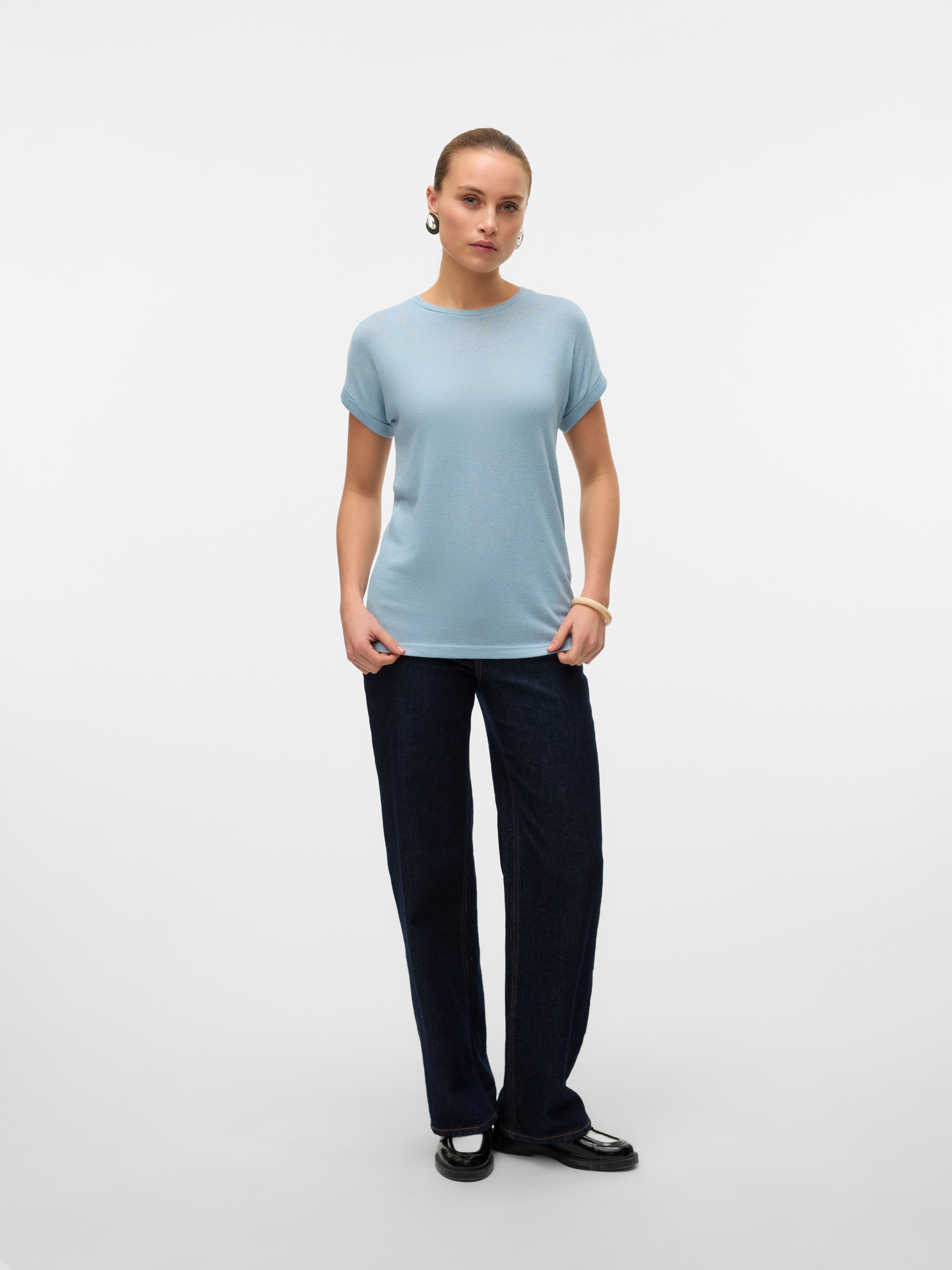 Vero Moda Kurzarmpullover »VMBRIANNA SS O-NECK PULLOVER BOO REP«