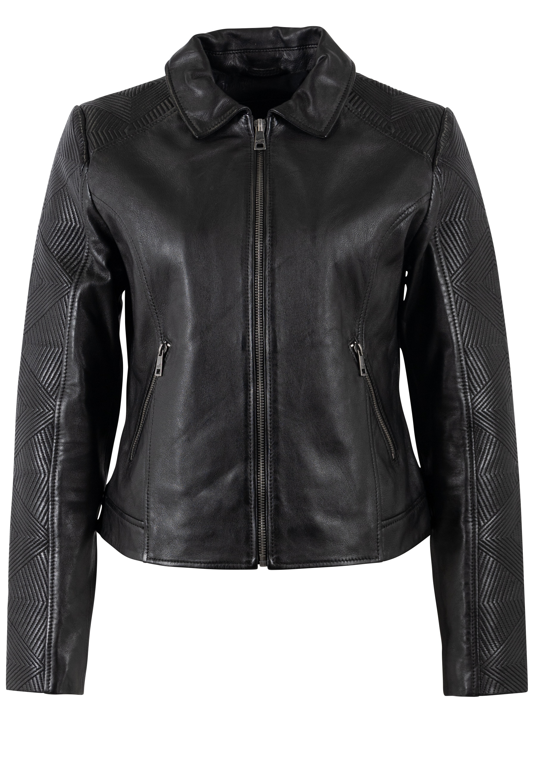 Mauritius Lederjacke »MWNova SF« mit betonter Ärmel- und Schulterpartie, Slim Fit