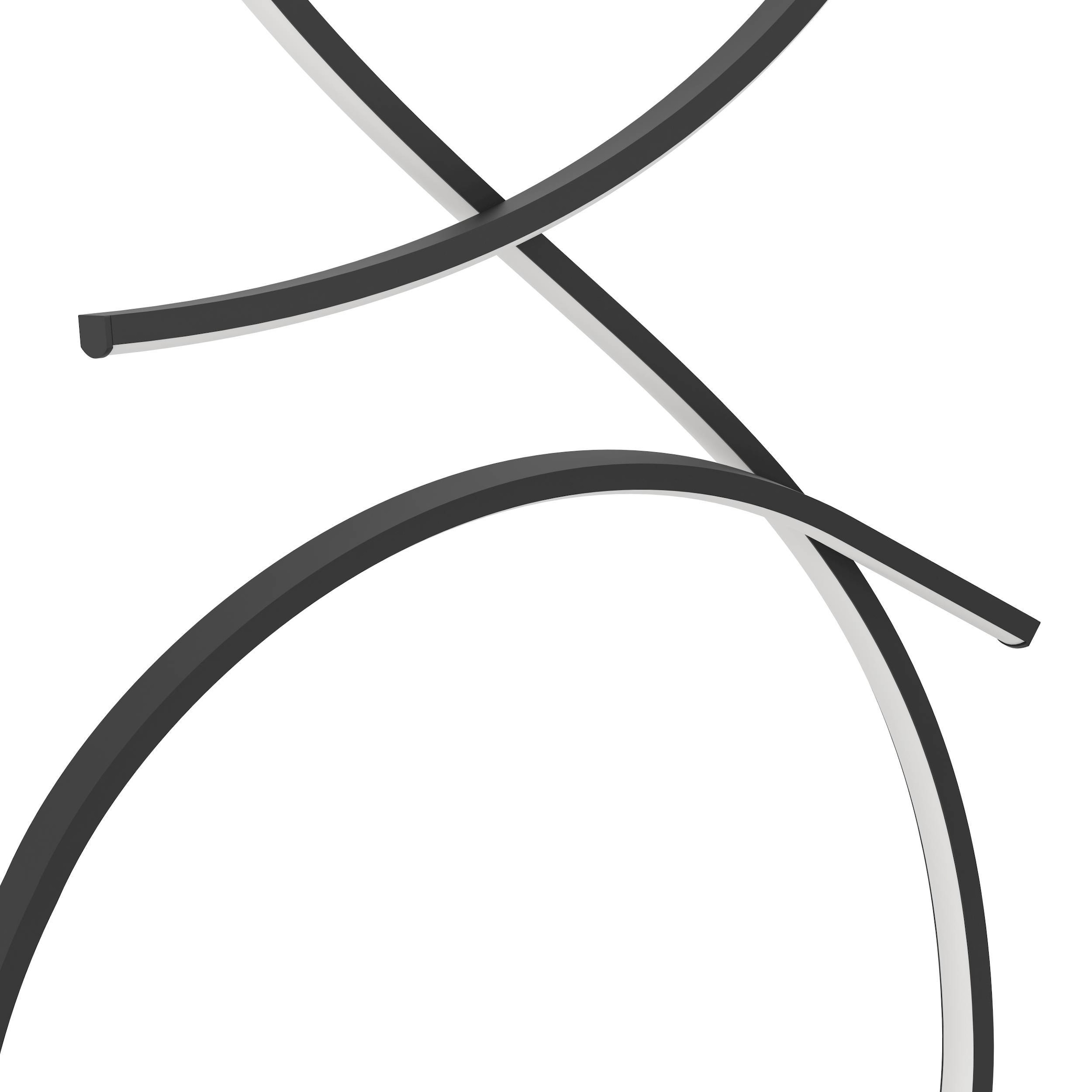 EGLO Stehlampe »Serpins Stehleuchte, Standleuchte, Wohnzimmerlampe, Metall, Lampe« LED-Modul 1 Stk. Warmweiß Stehleuchte - L42,5 x B25 x H107 cm - schwarz - 20W inkl.