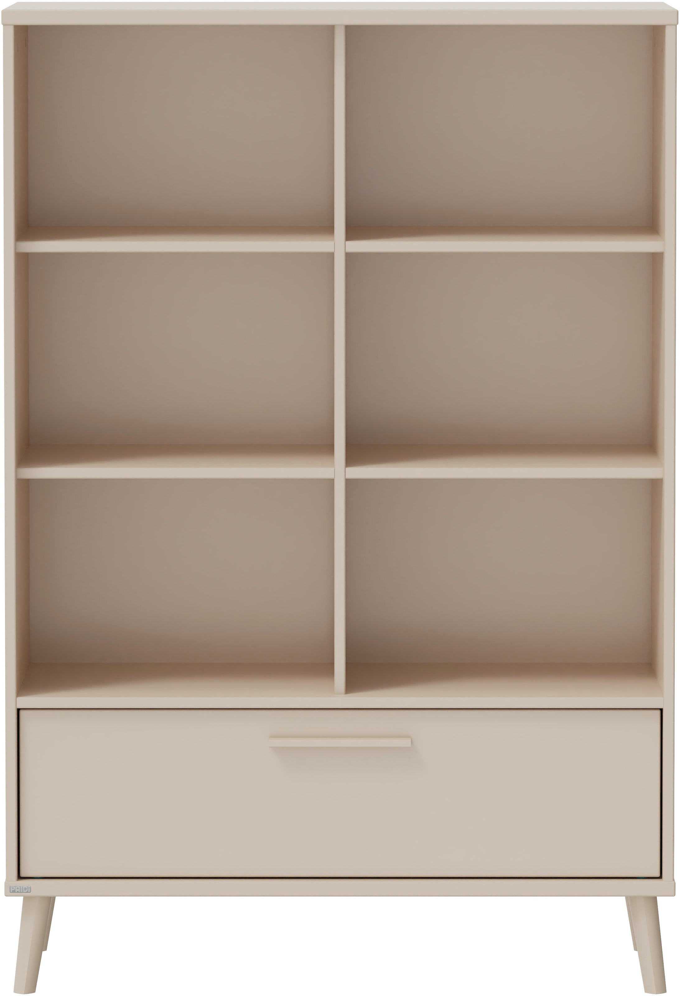 PAIDI Standregal »in Beige mit Schublade, offenen Fächern, verschiedene Ausführungen« B/H/T ca. 48-95/139/41cm,  Soft-Close, stabiles und langlebiges Regal, geprüfte Qualität