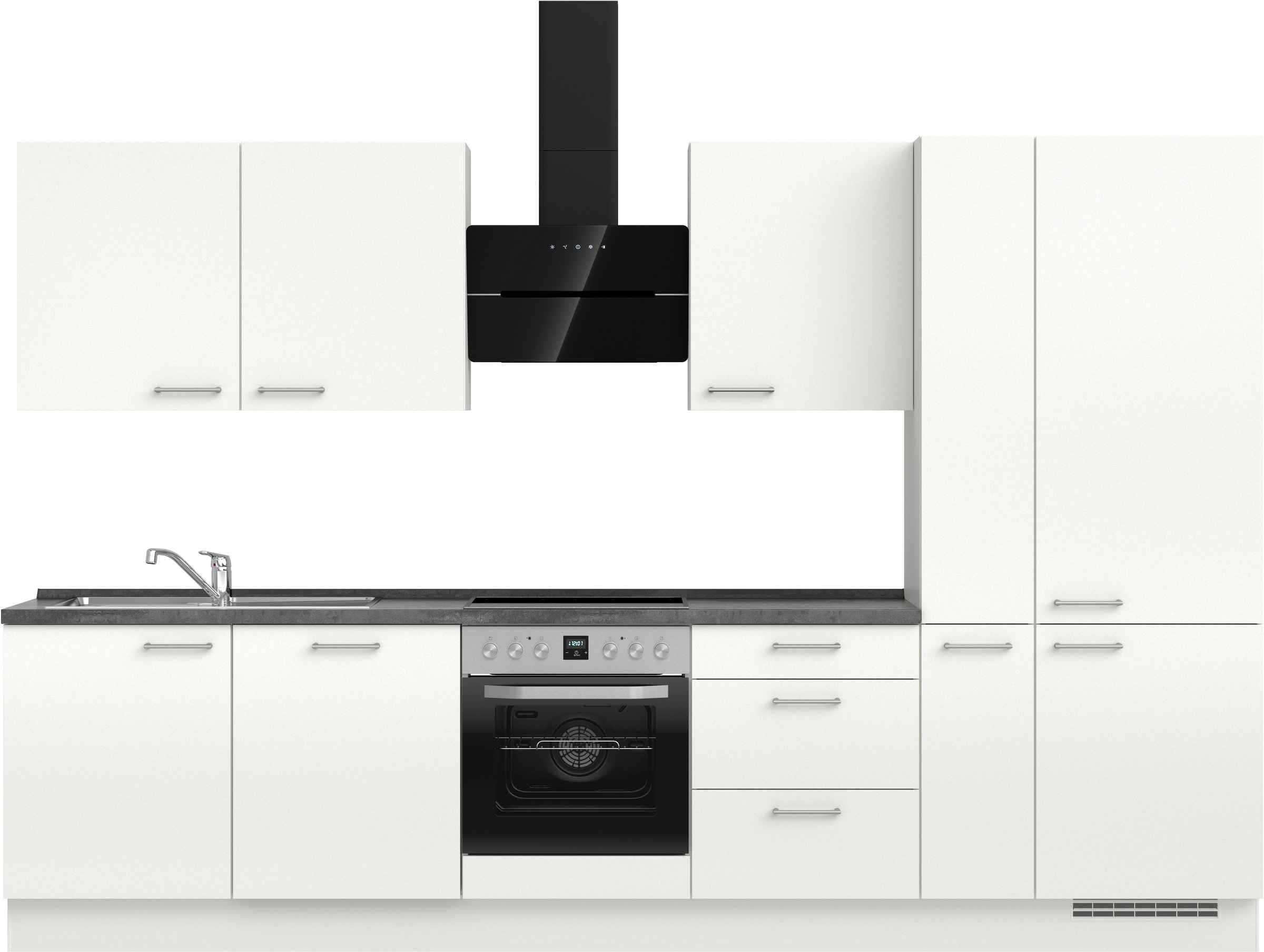 nobilia® Küchenzeile »"Laser II", Ausrichtung wählbar, Breite 330 cm« vormo günstig online kaufen