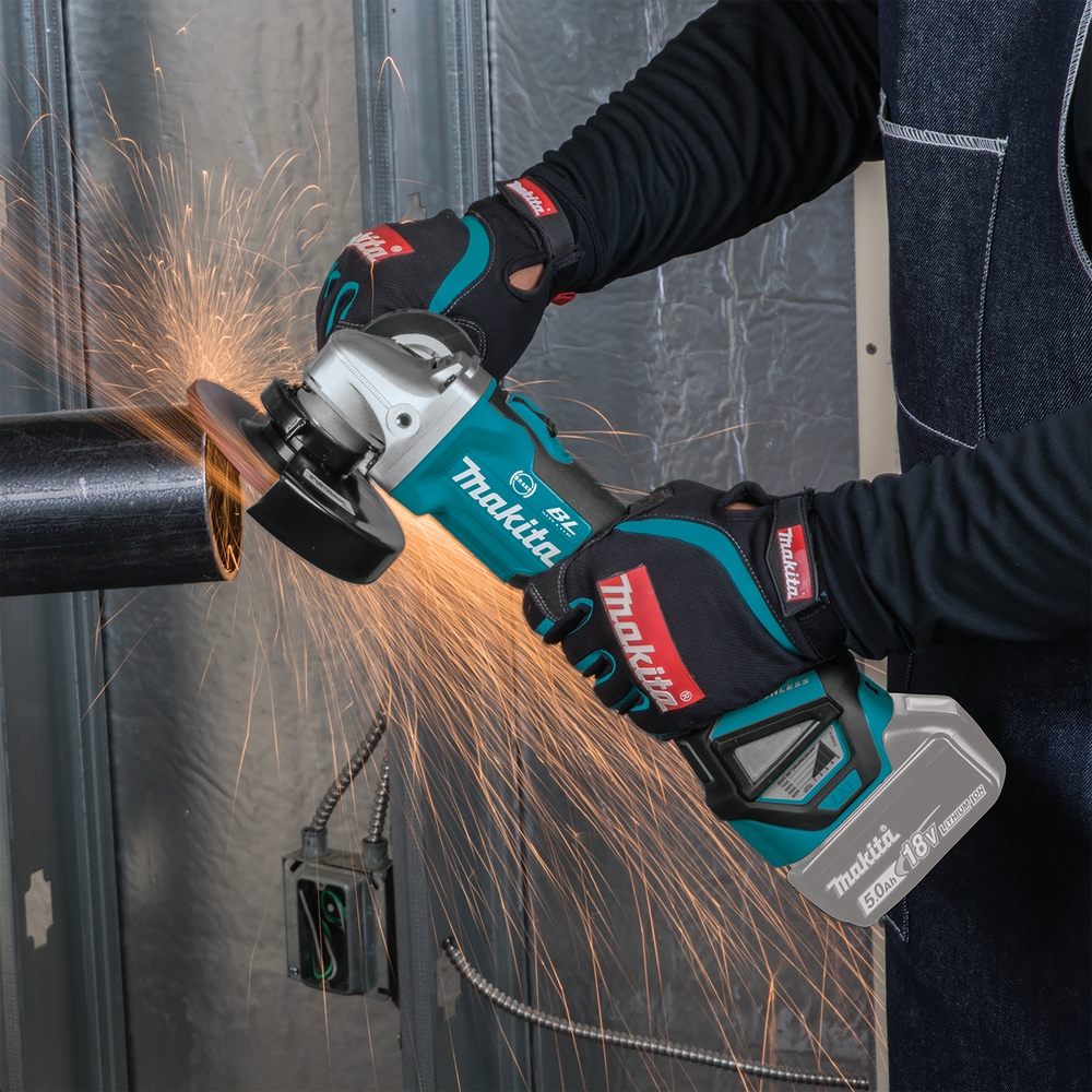 Makita Akku-Winkelschleifer »DGA513RTJ«, (Set), inkl. Akku, Ladegerät, Aufbewahrungskoffer und weiterem Zubehör
