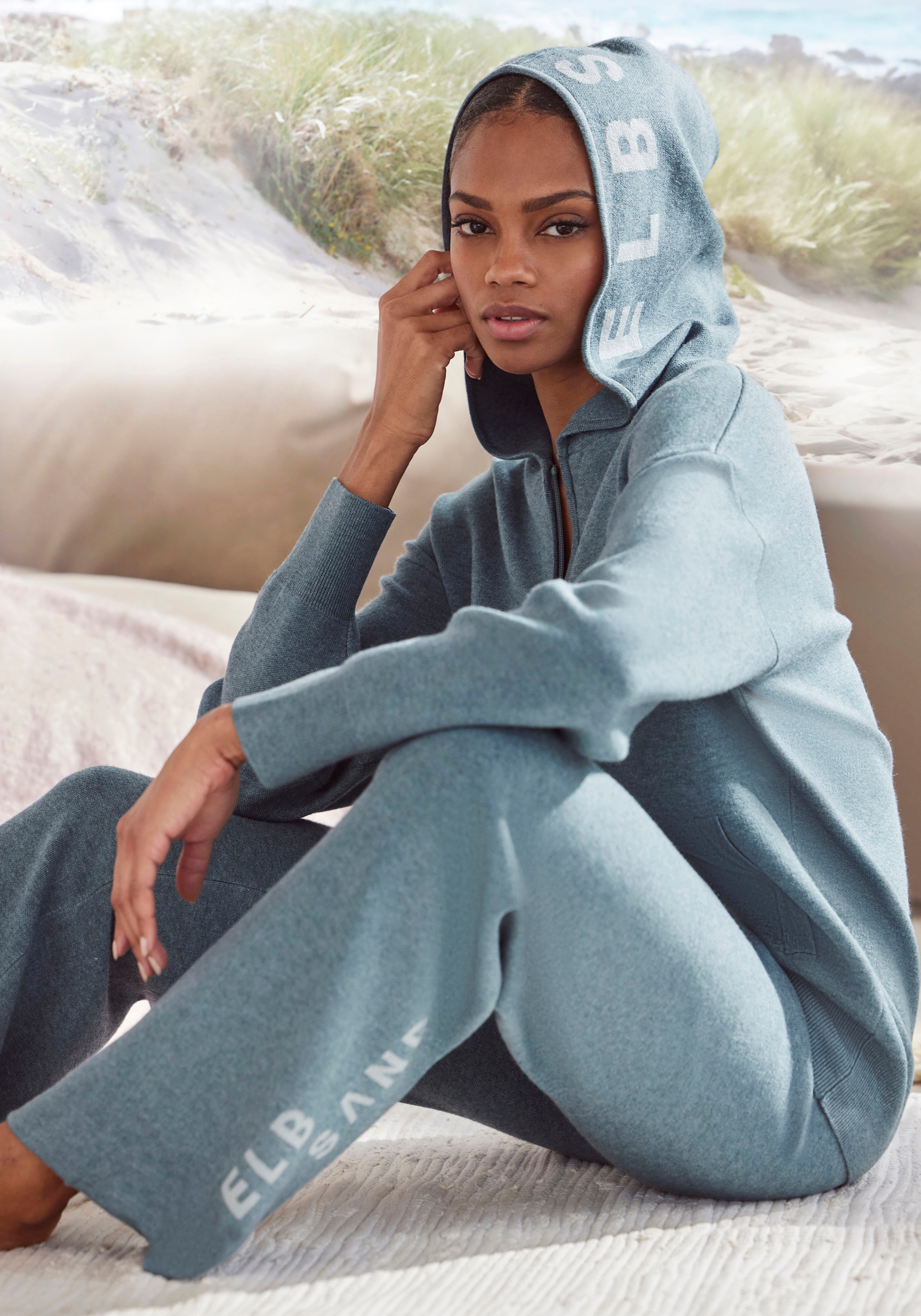 Elbsand Strickhose, Loungehose, Relaxhose aus weichem hochwertigem Strick, Loungewear