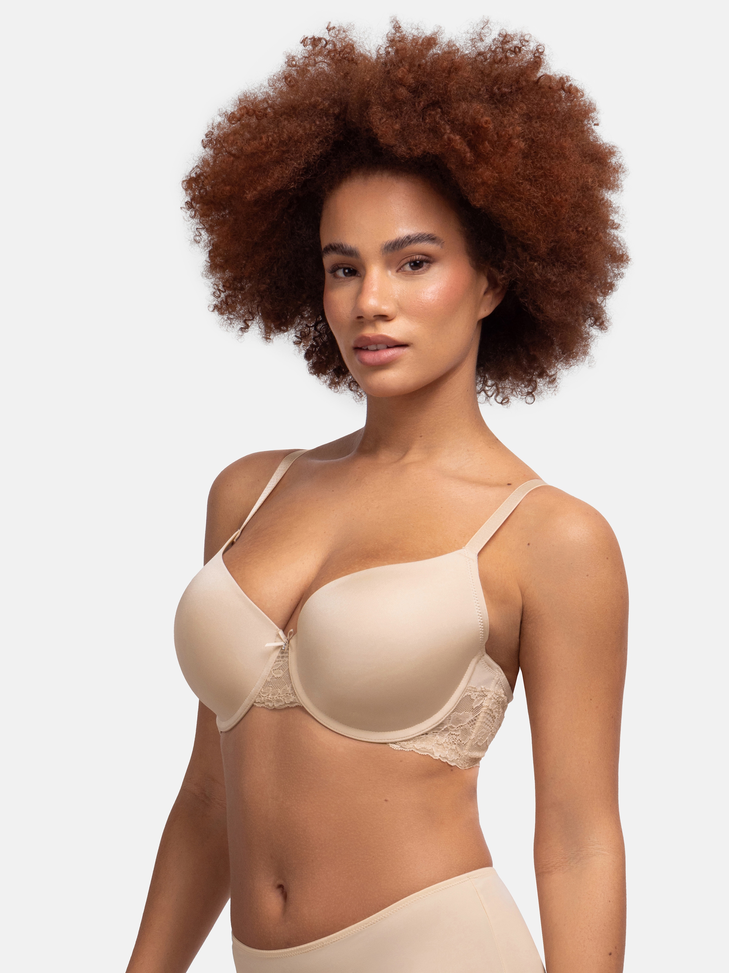 Dorina Bügel-BH »ADELE« mit Spitzendetails, weich, Basic