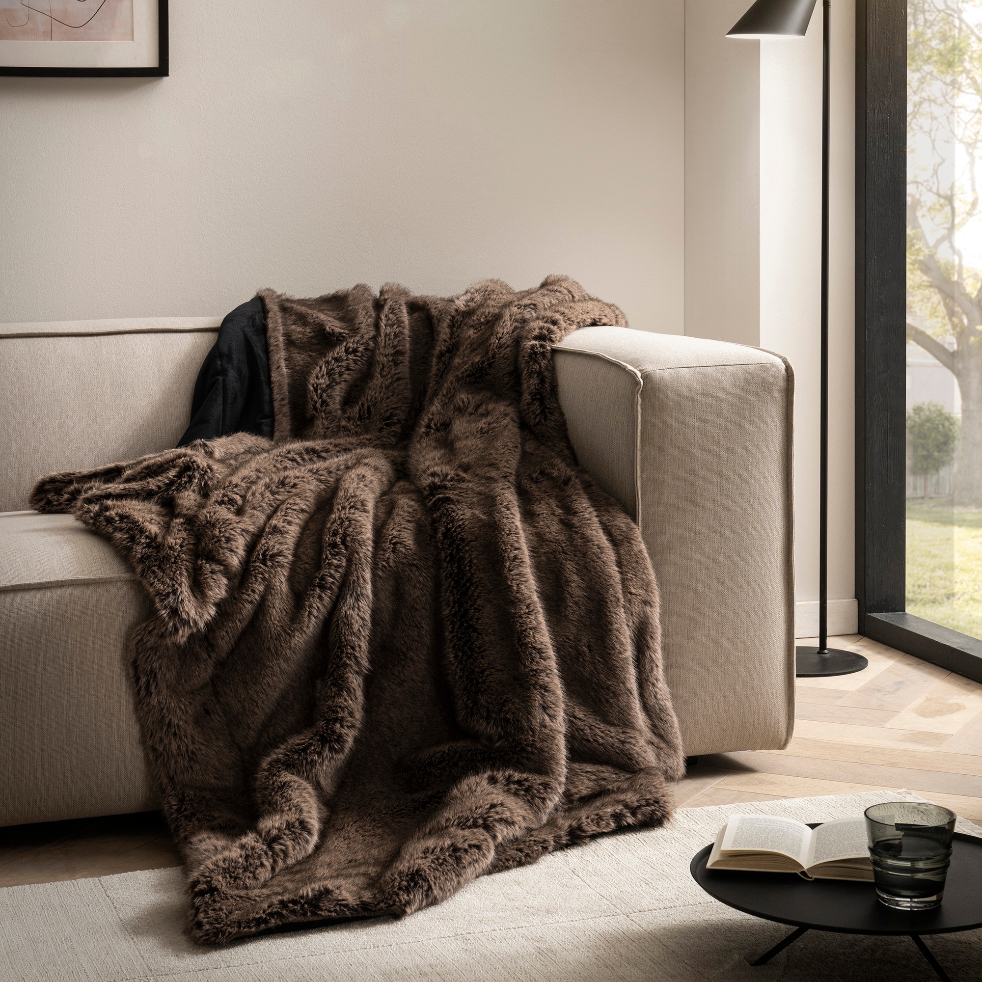 bugatti Wohndecke »bugatti Wohndecke Felloptik«, besonders weich