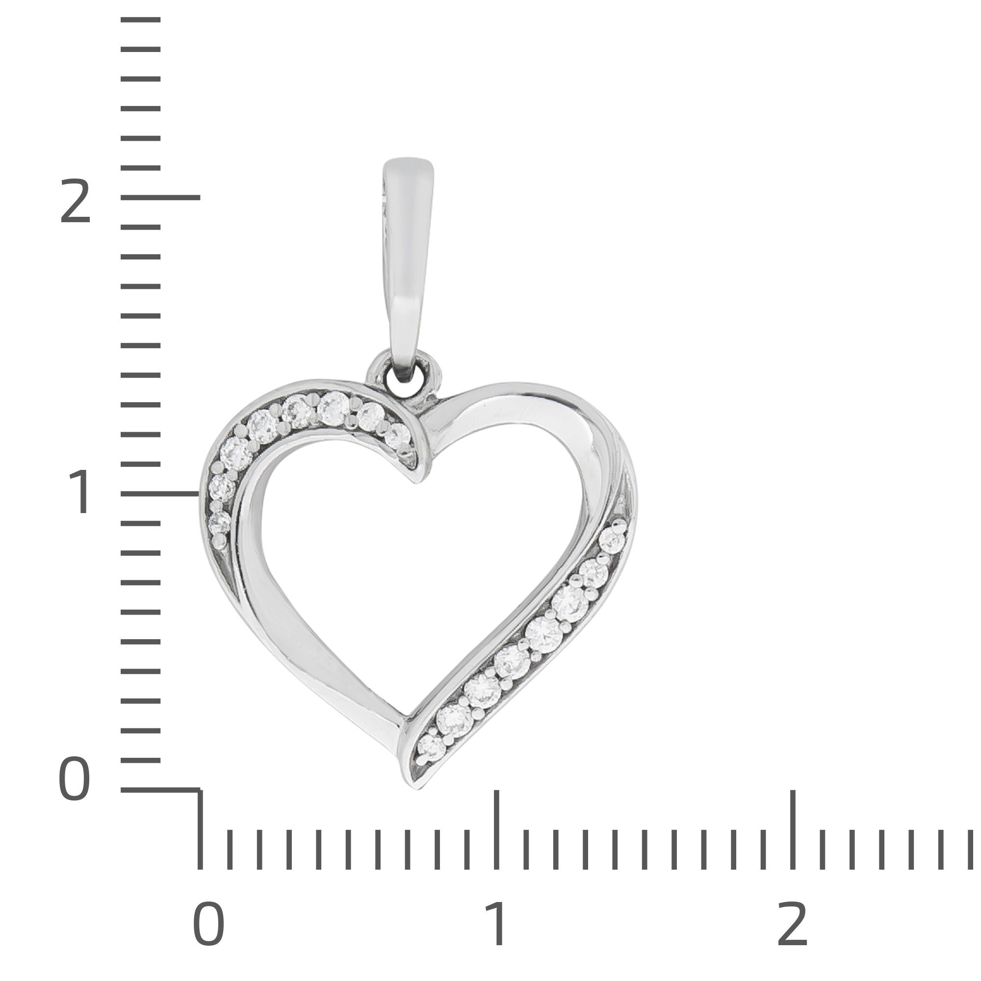 Vivance Kettenanhänger »925 Silber rhodiniert mit Zirkonia«