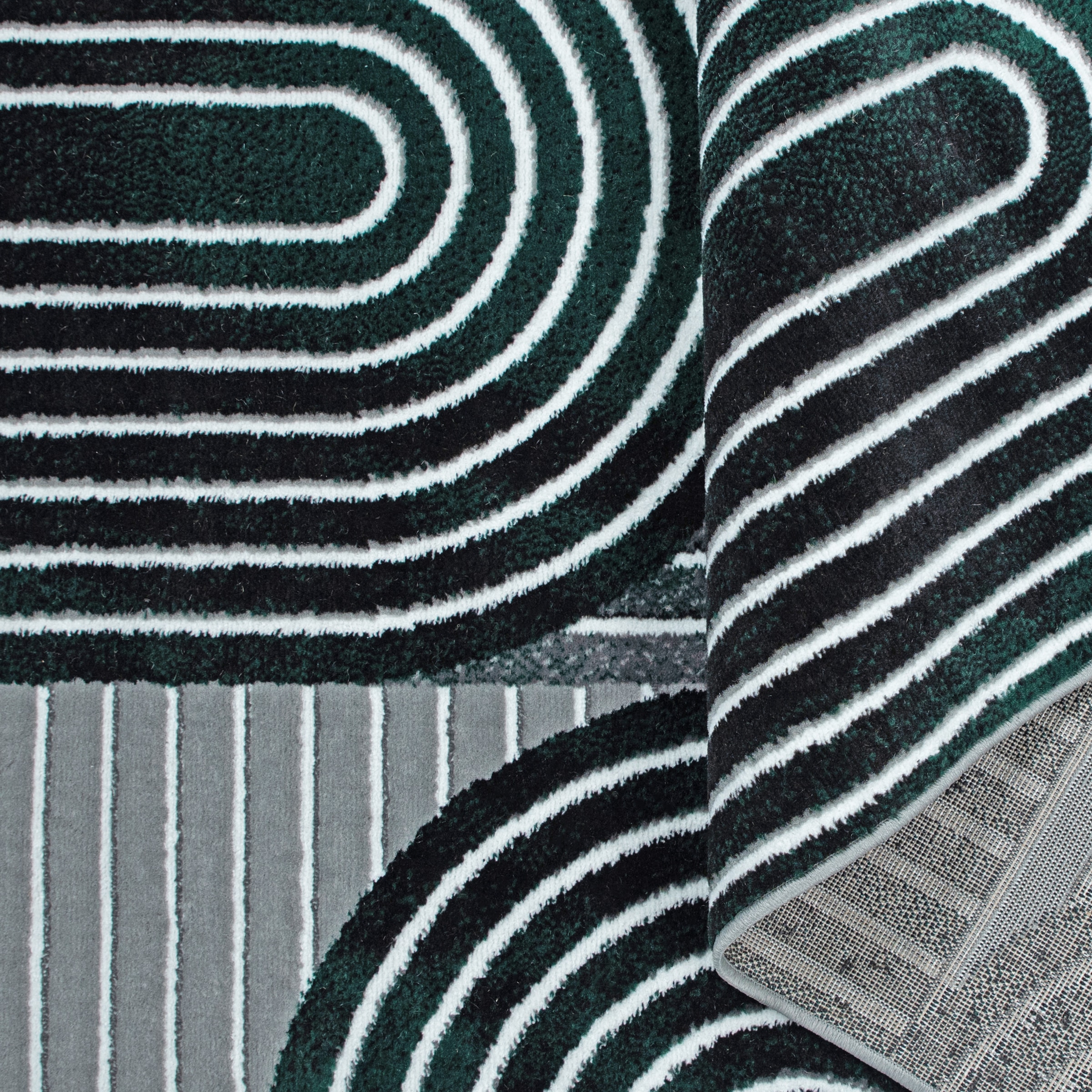 OTTO home Teppich »Lysandra« rechteckig 8 mm Höhe 3D-Effekt, softer Kurzflor, pflegeleicht, leichter Glanz, Scandi-Look