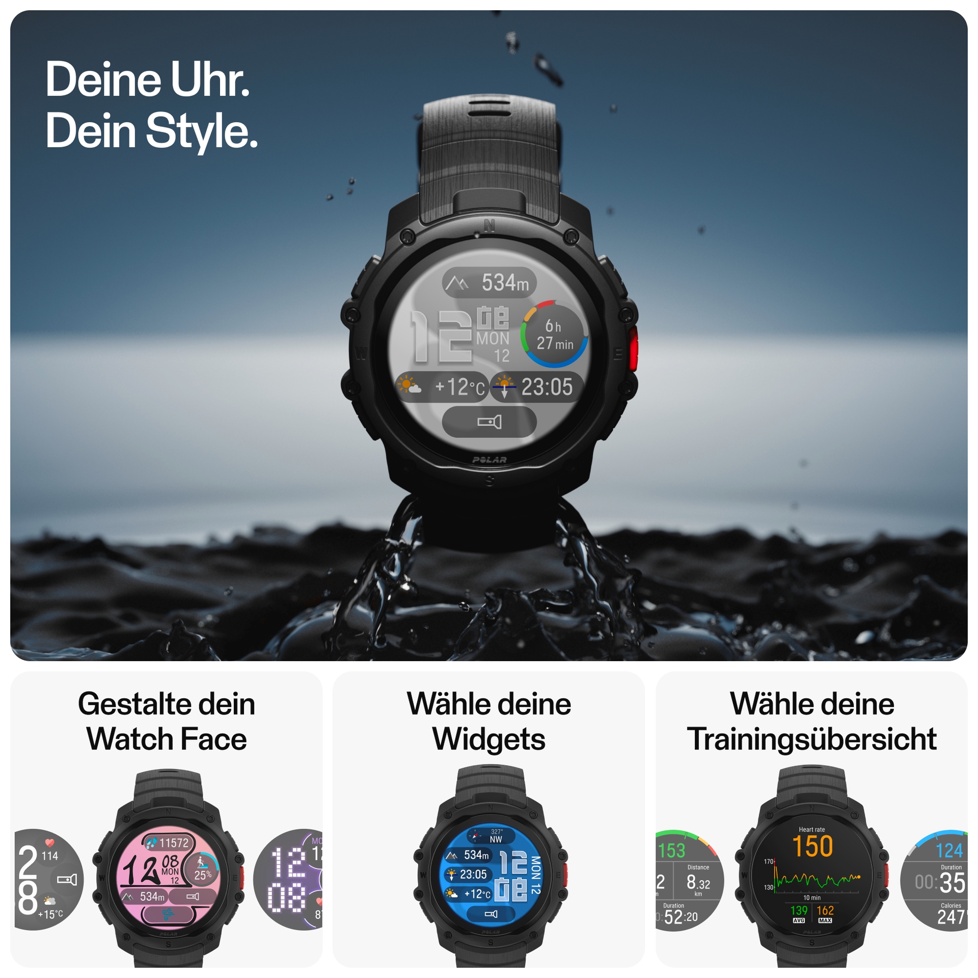 Polar Smartwatch »Street X«(/ 1,28 ″)