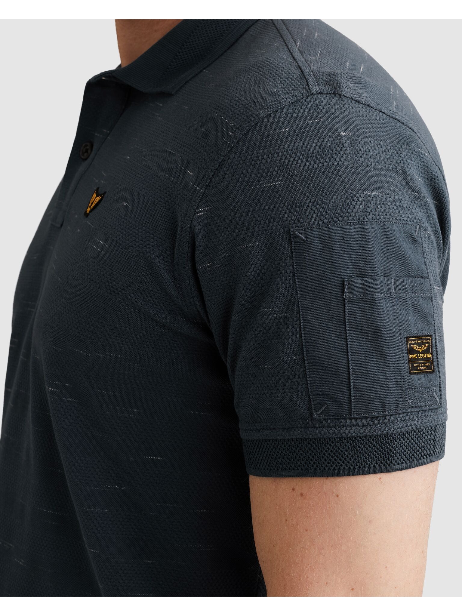 PME LEGEND Poloshirt mit Logo Stickerei