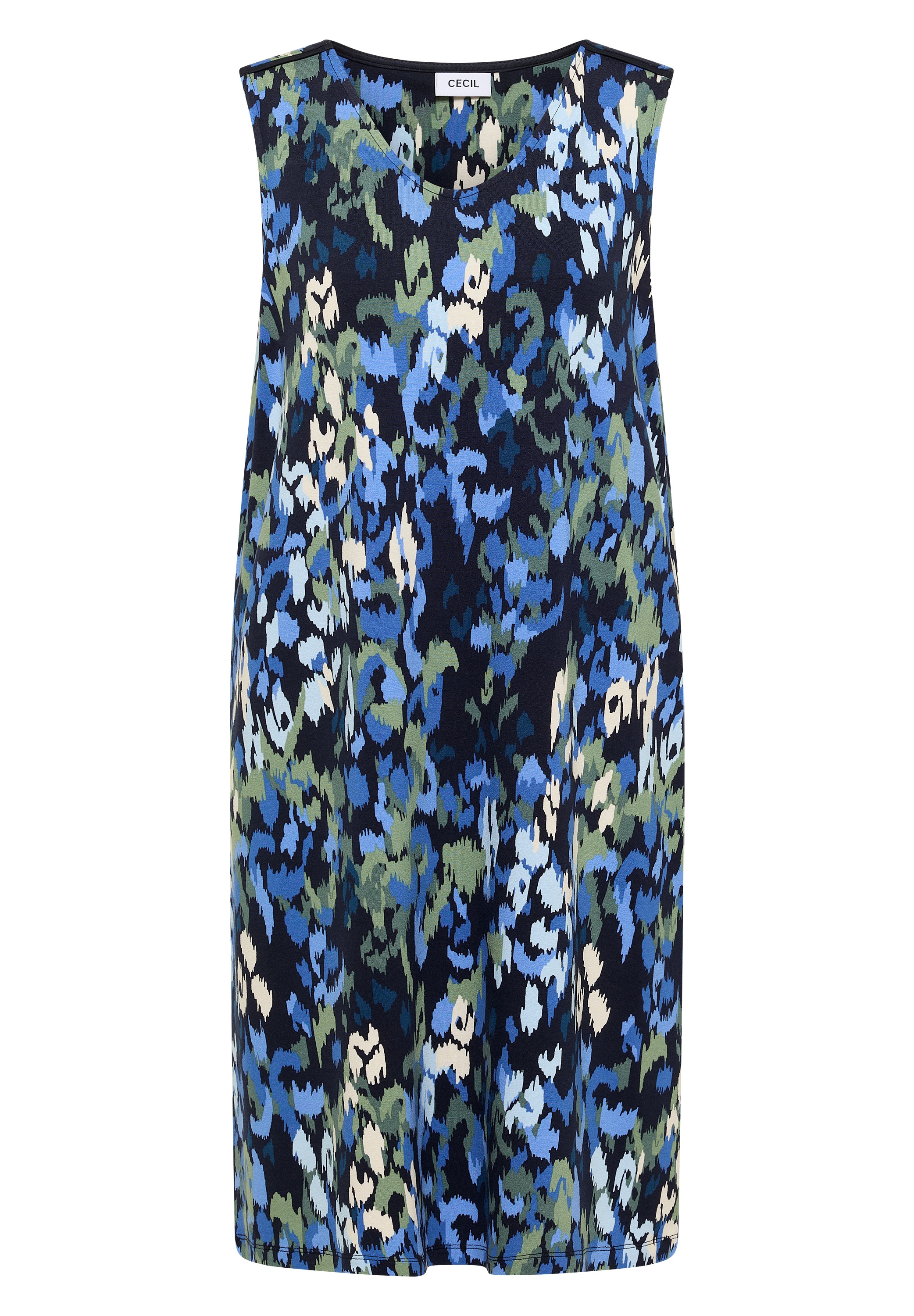 Cecil Druckkleid Ohne Taschen Knielanges Sommerkleid mit Allover-Print