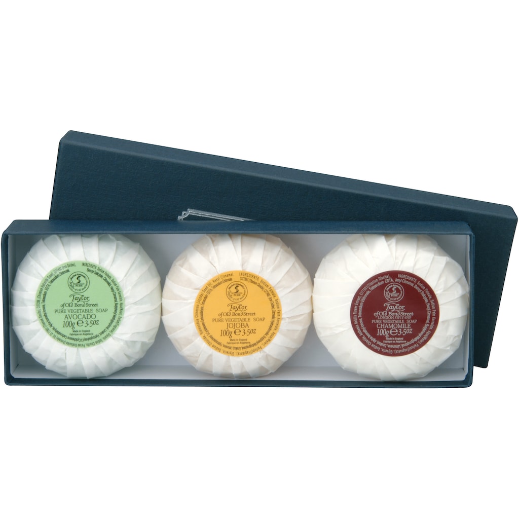 Taylor of Old Bond Street Seifen-Set »Handseifen Geschenkset Sandalwood, 3 x 100 g«, (3 tlg.)