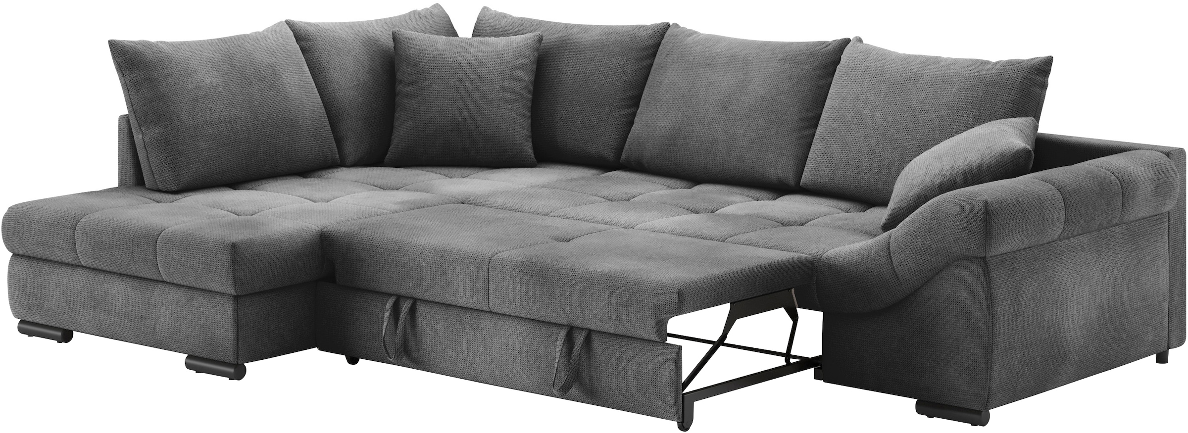 Mr. Couch Ecksofa »Allegro DuraFlex, L-Form«, Hochschläfer-Bettauszug, Kaltschaumpolsterung, bis 140 kg belastbar