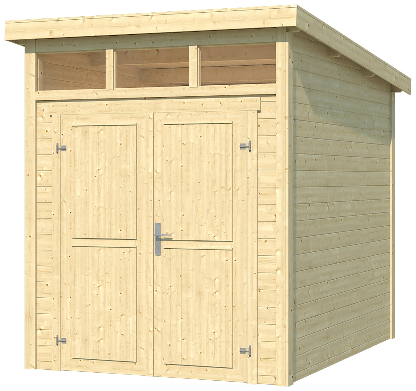 LASITA MAJA Gartenhaus »Kibo 2«, Blochbohlenhaus 28mm, Fundamentmass 2000x2500, Naturbelassen