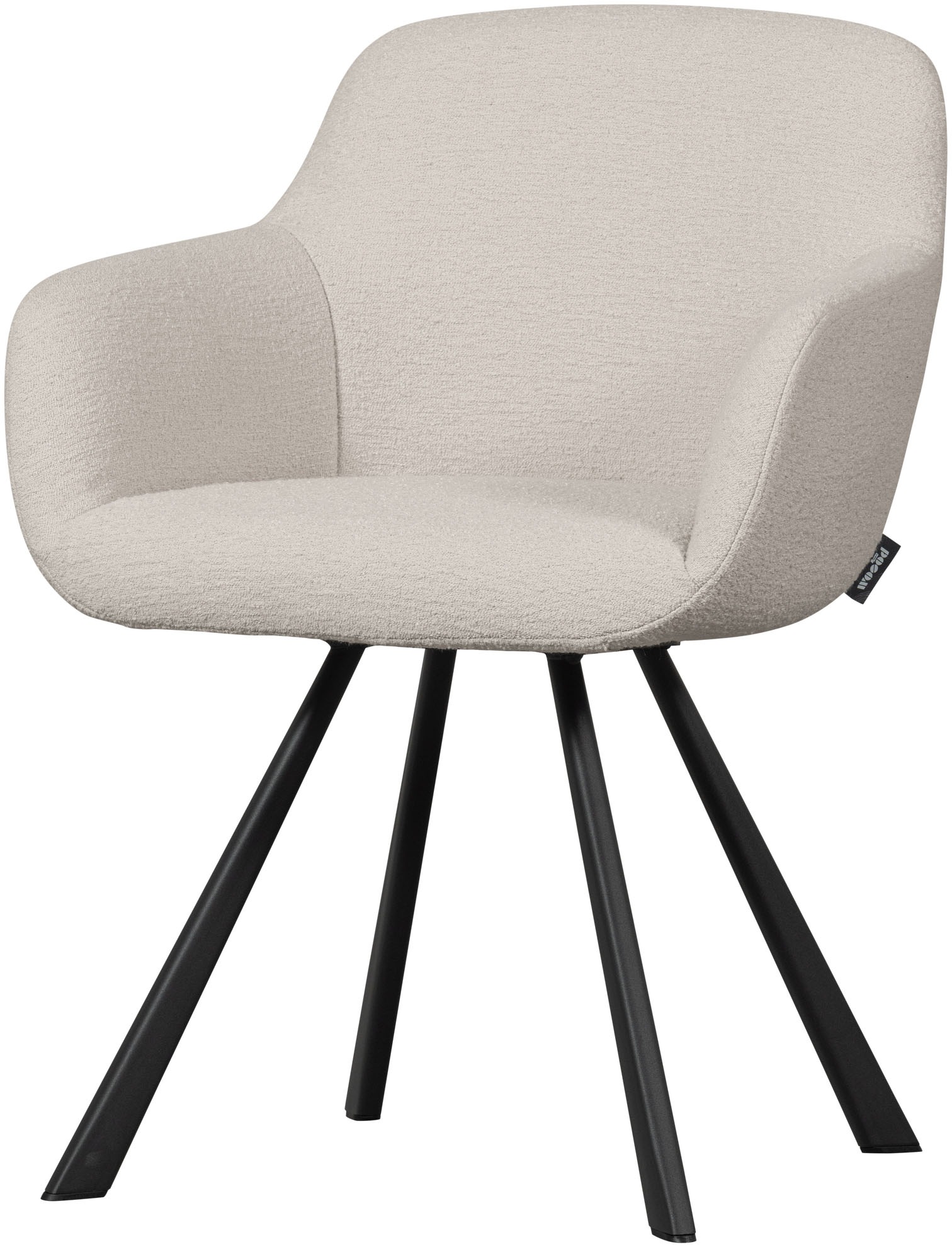 WOOOD Esszimmerstuhl »Juno«, gepolstert mit weichem Bouclé, Höhe 79 cm x Br günstig online kaufen