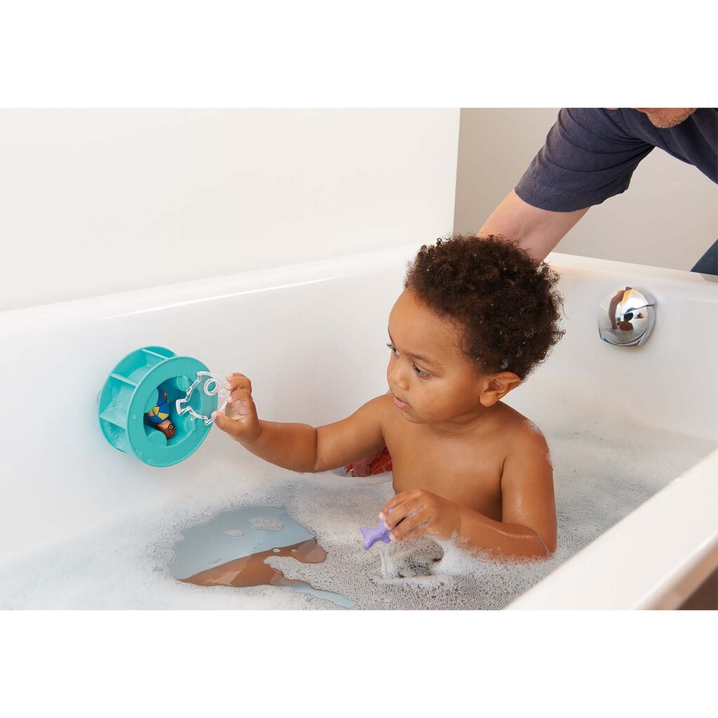 Playmobil® Konstruktions-Spielset »Wasserwirbelrad mit Babyhai (70636), Playmobil 123 - Aqua«, (6 St.)