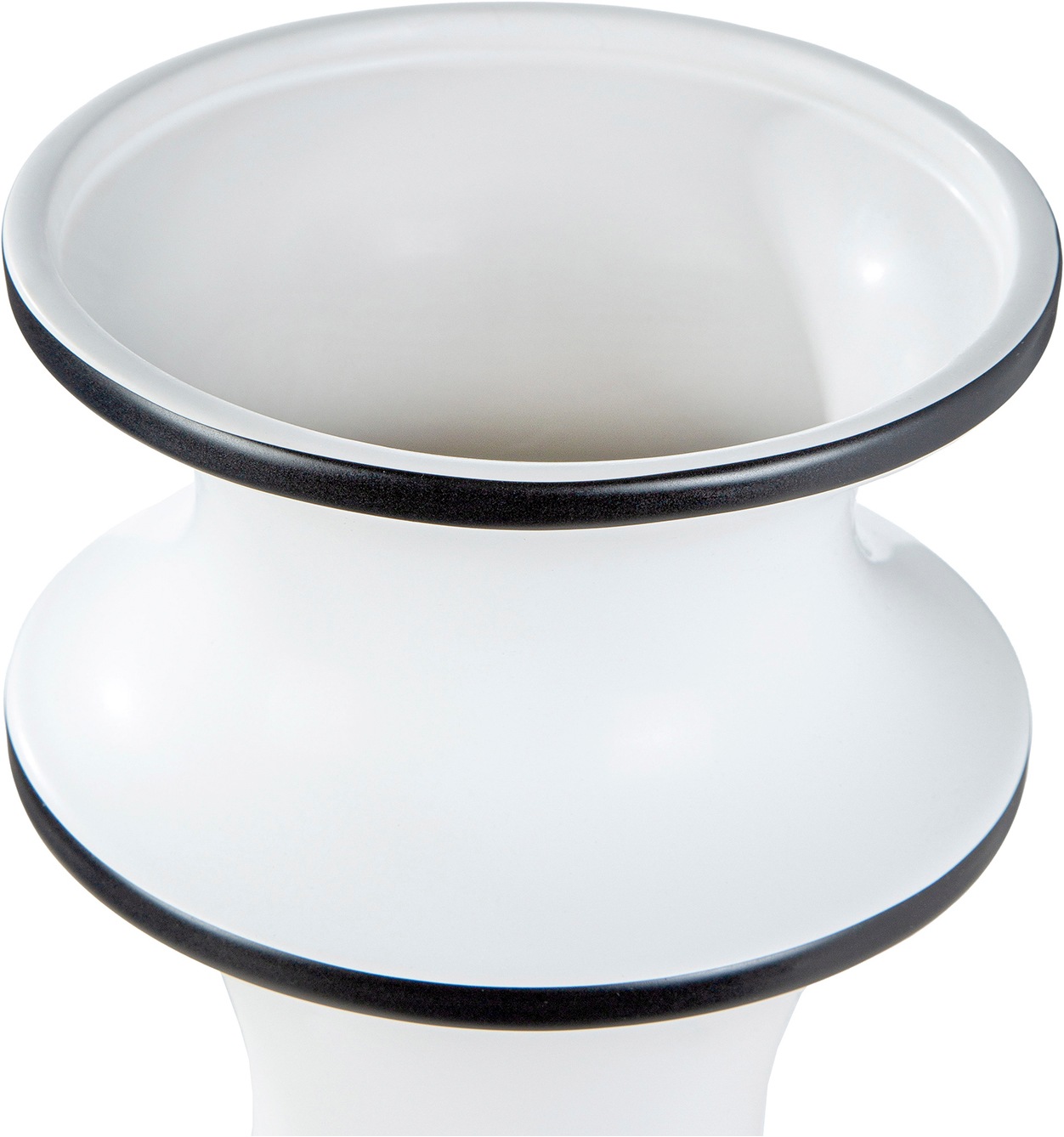 GILDE Tischvase »Vase Lujo schwarz; weiß H. 41 cm« Vase, Lujo, minimalistisch, elegant, zeitlos, urban, Premium
