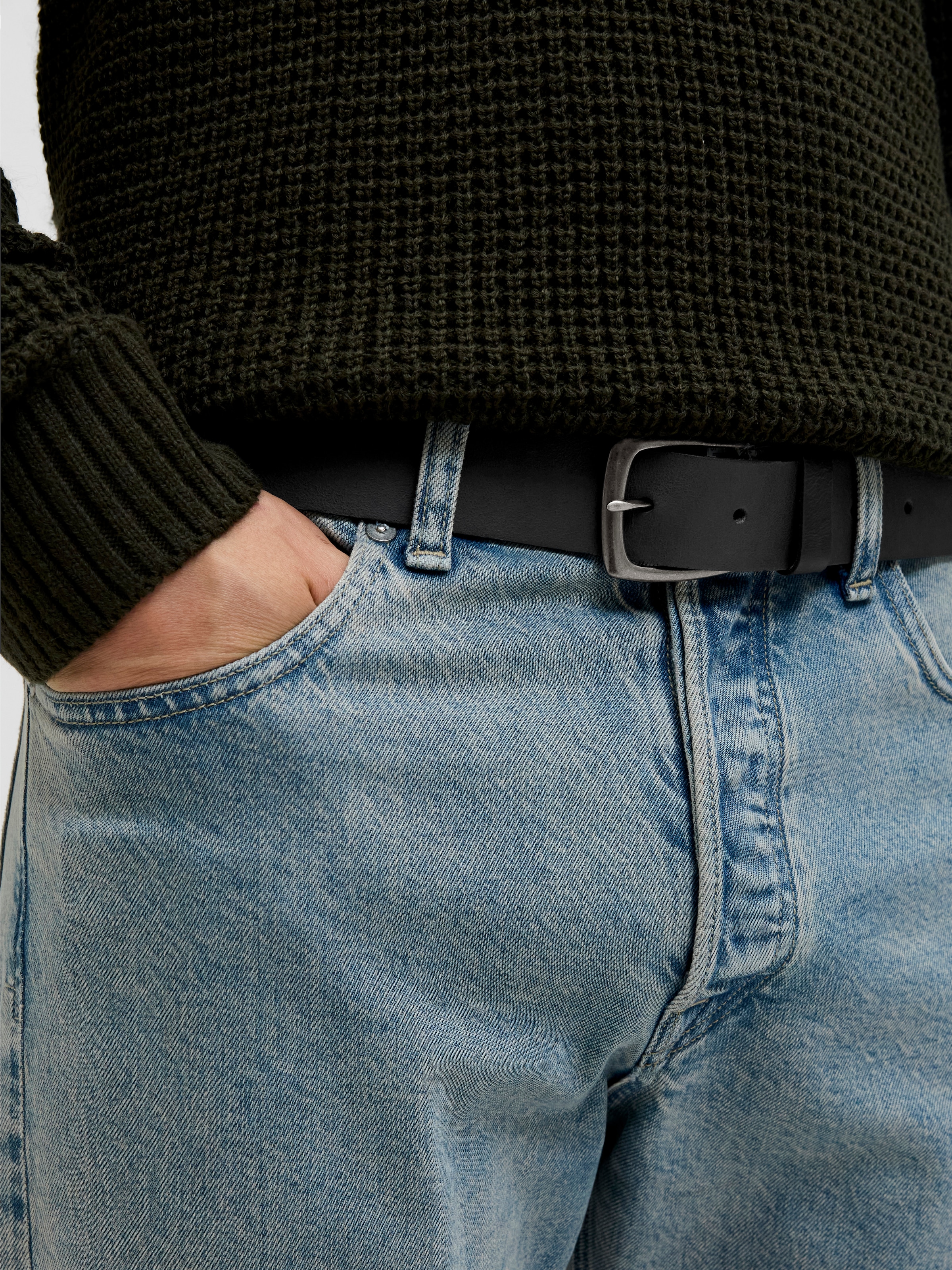 Jack & Jones Ledergürtel »JACMICHAEL LEATHER BELT SN«
